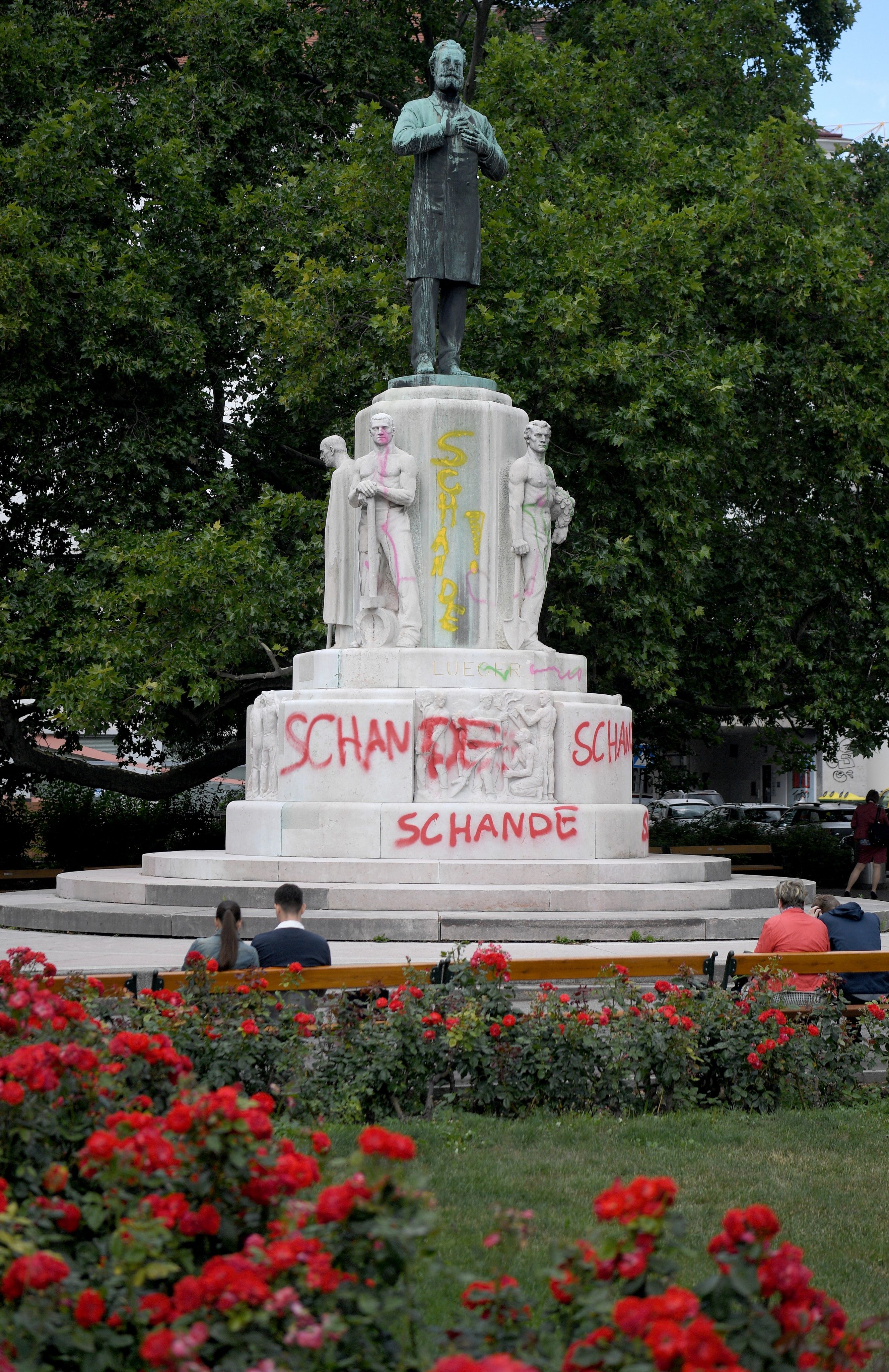 Das Karl-Lueger-Denkmal wurde in den letzten Wochen immer wieder beschmiert.