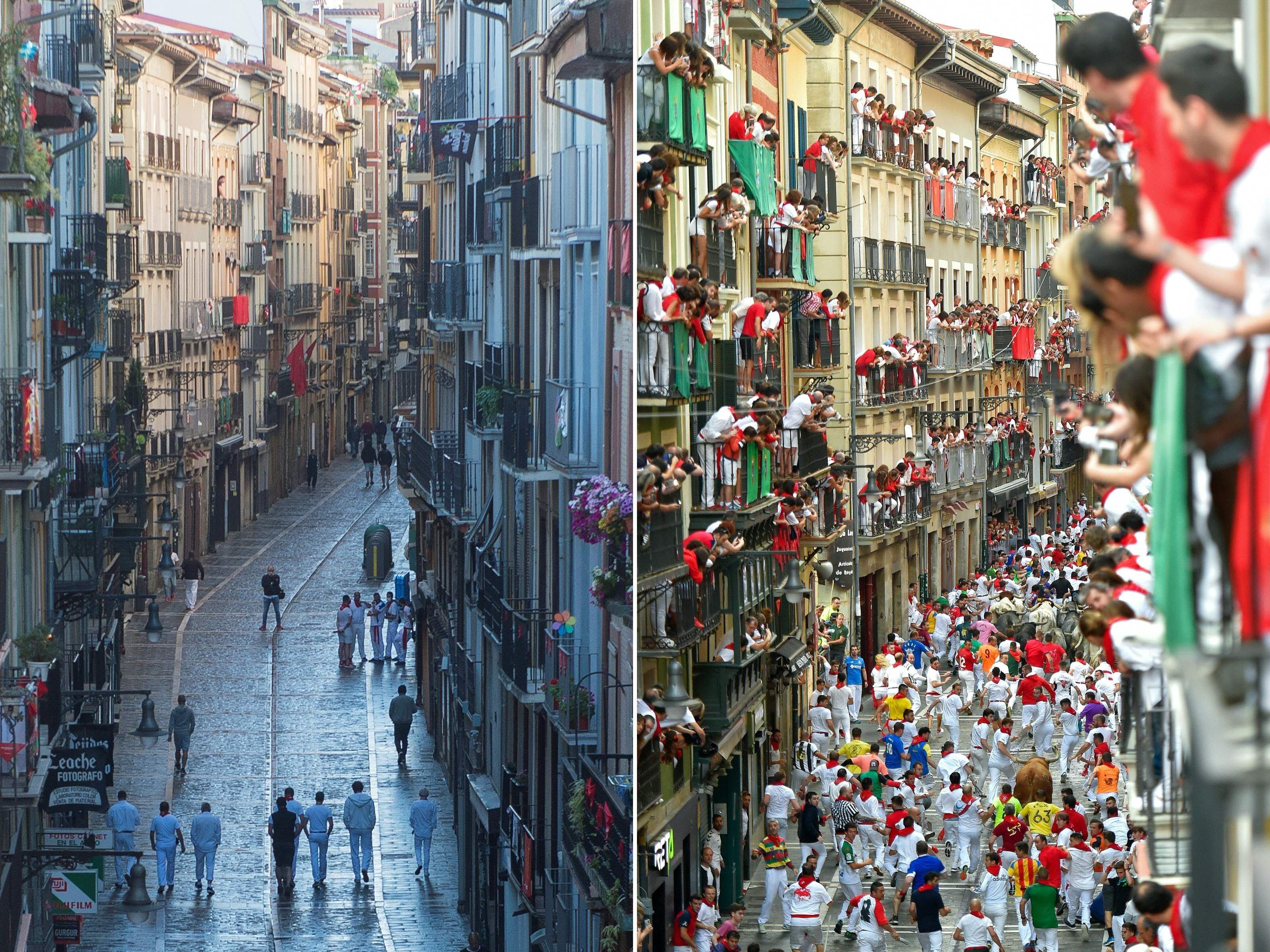 Dieses Jahr bleiben die Straßen von Pamplona leer.