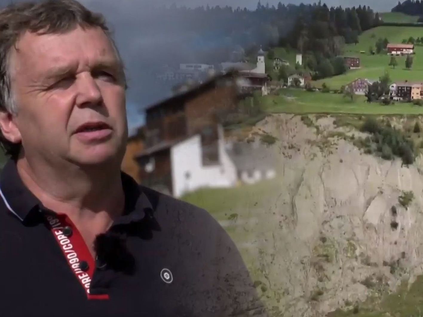 Otto Nöckl steht mit seinem Haus direkt am Abgrund ins "Dorener Gschlief".