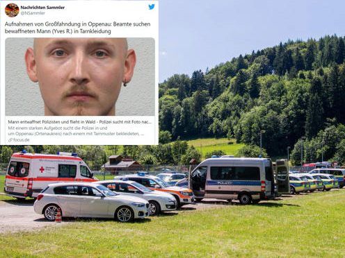 Großfahndung: Polizei sucht diesen bewaffneten Mann