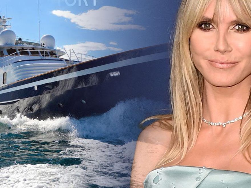 Viele Superstars wie Heidi Klum verbringen ihren Urlaub gerne auf Luxus-Charter-Jachten.
