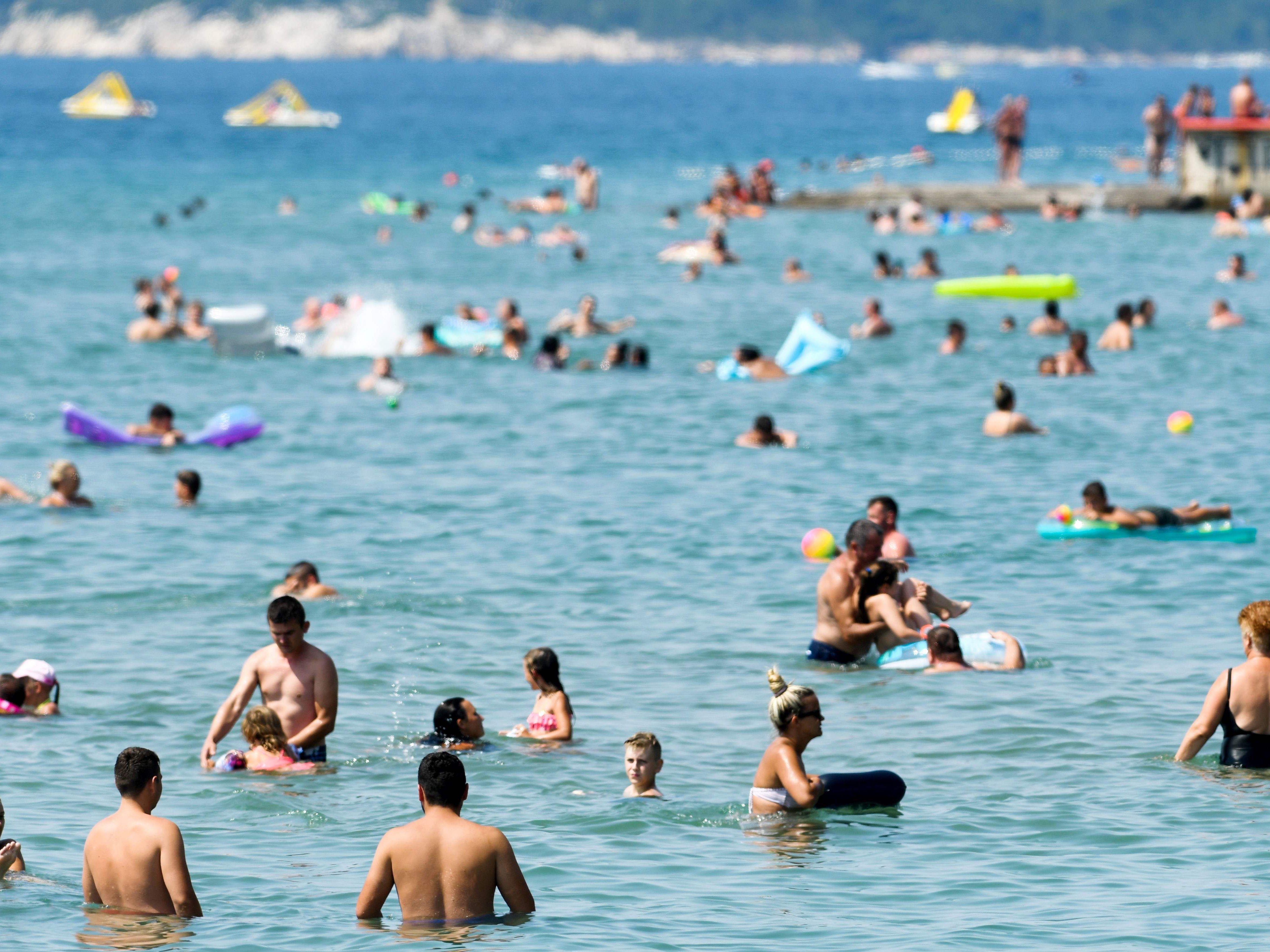 Meer bei Crikvenica, 13. August 2020