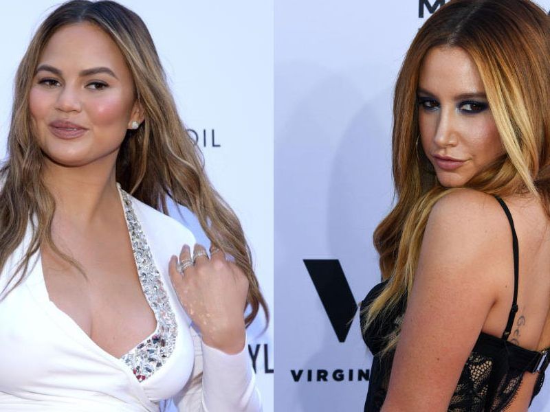 Chrissy Teigen (34) und Ashley Tisdale (35)