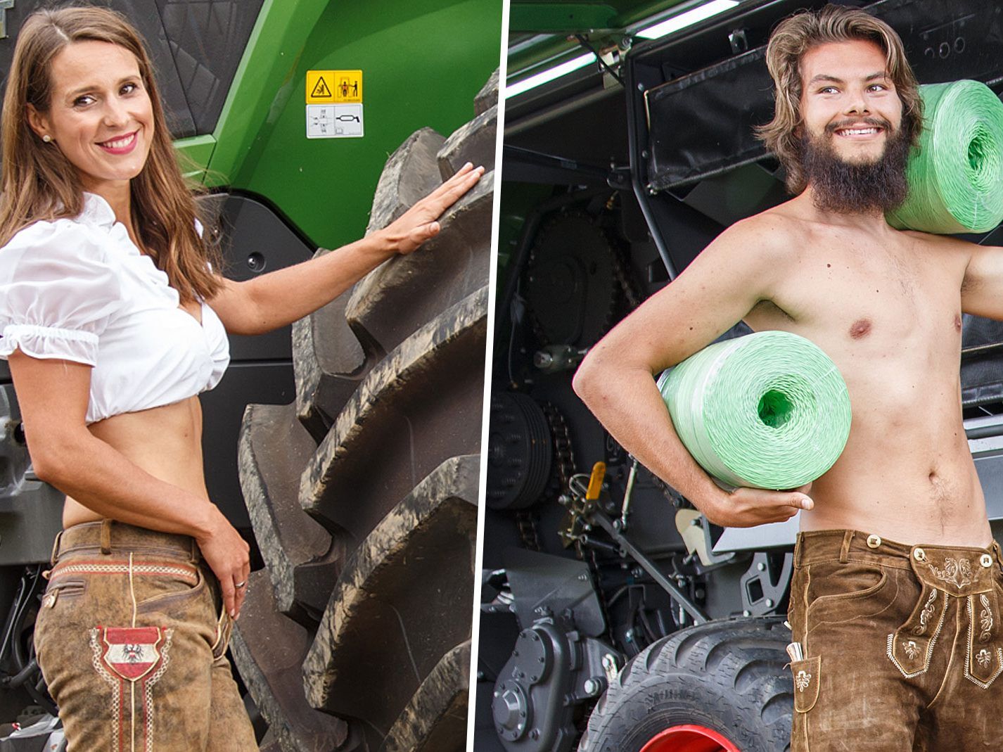 Jasmin Kurzamann und David Simma sind die Vorarlberger Beiträge zum Jungbauernkalender 2021.