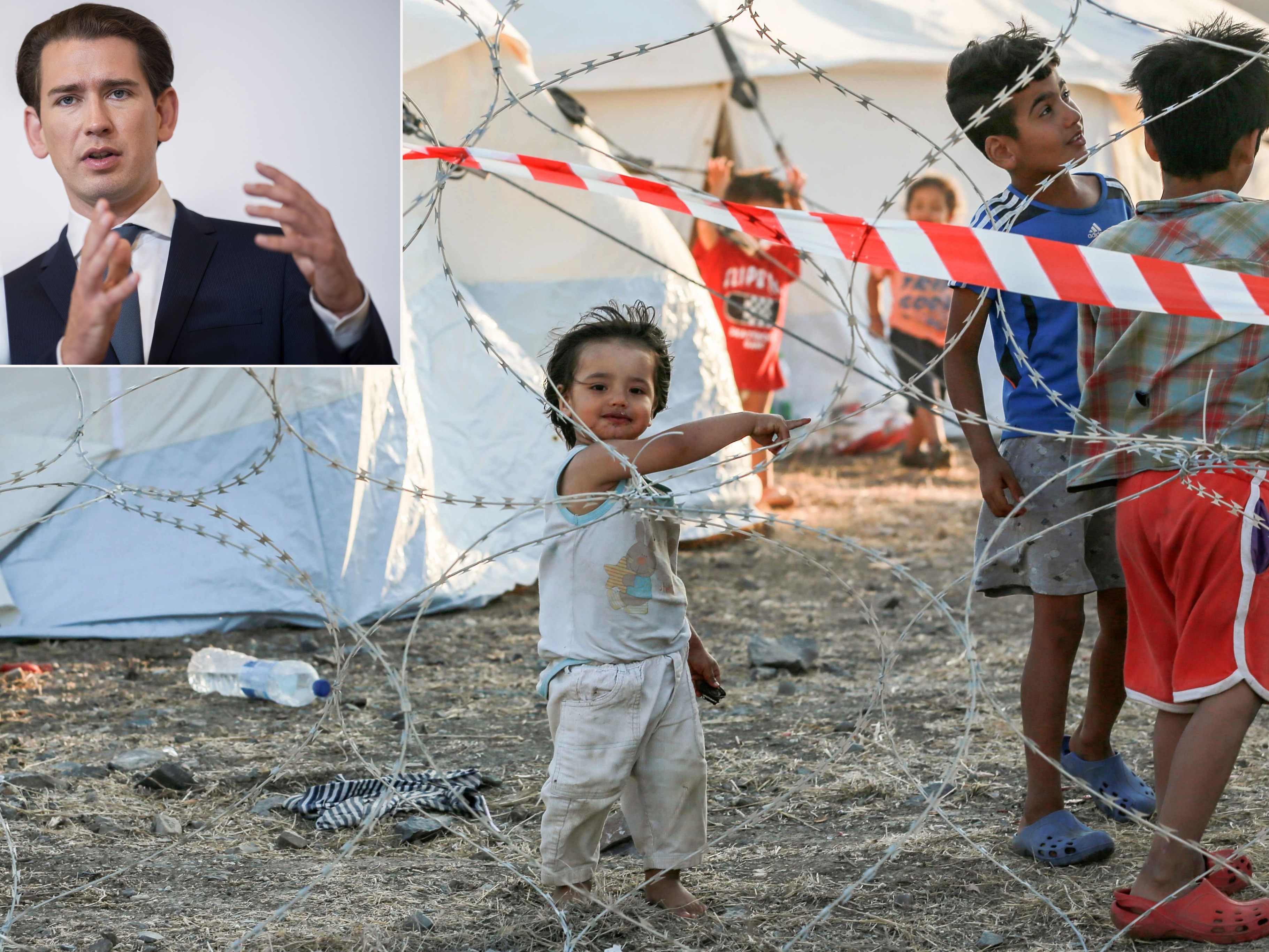 Einmal mehr wird die Haltung des Kanzlers kritisiert, keine unbegleiteten Minderjährigen aus dem abgebrannten Lager Moria aufzunehmen