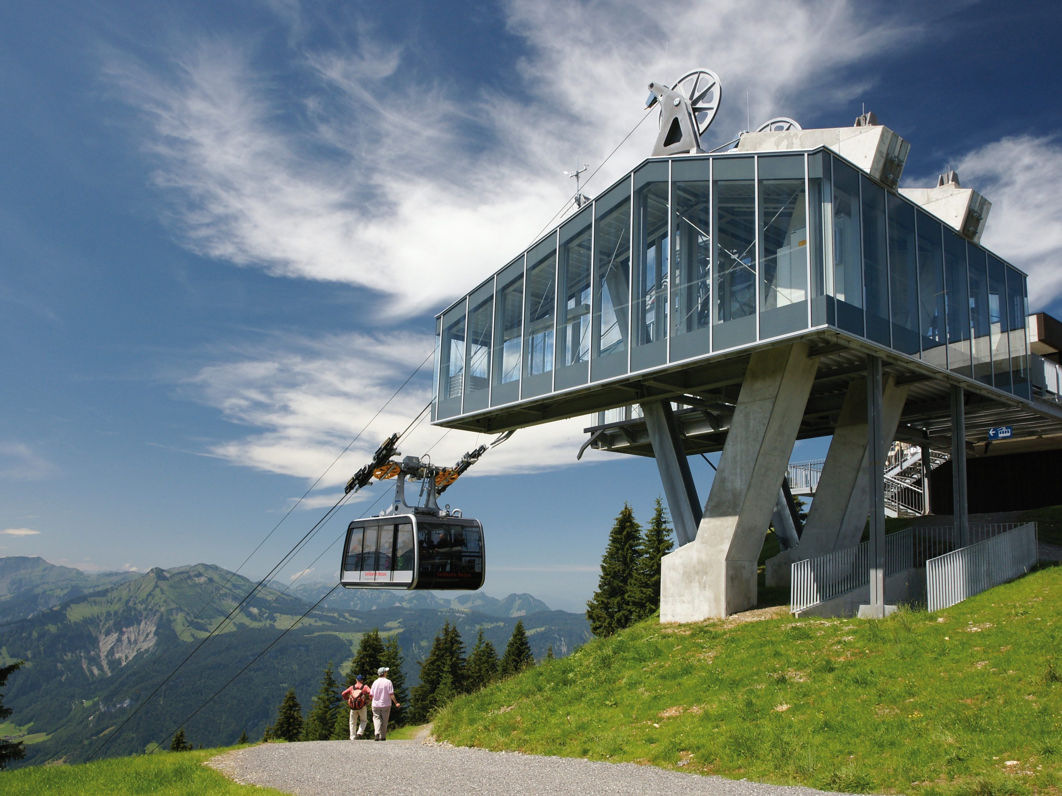 Die Bergstation in Bezau.