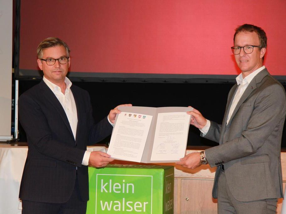 Staatssekretär Markus Brunner hat am Freitag die Pläne für das Kleinwalsertal präsentiert.