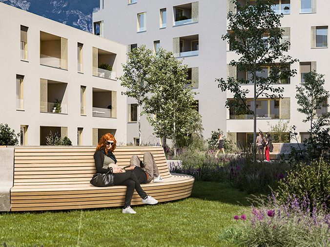 Im Stadtteil Wilten in Innsbruck realisiert ZIMA Tirol das Stadtquartier „Stadt Carré“.