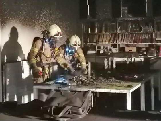 Die Jugendlichen legten auch den Brand an der Mittelschule Höchst
