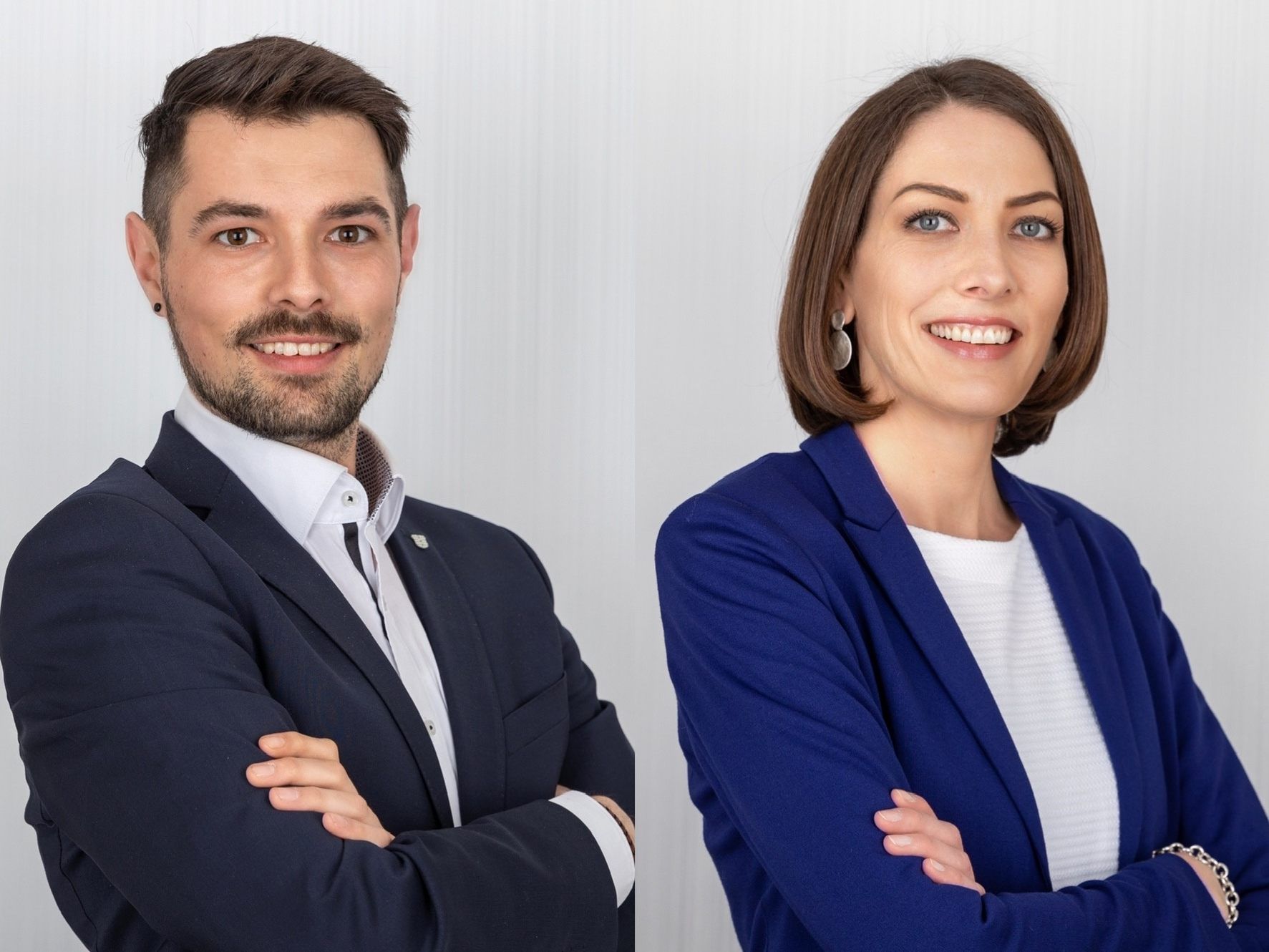 Sportstadtrat Michael Felder und LAbg. Stadträtin Veronika Marte.