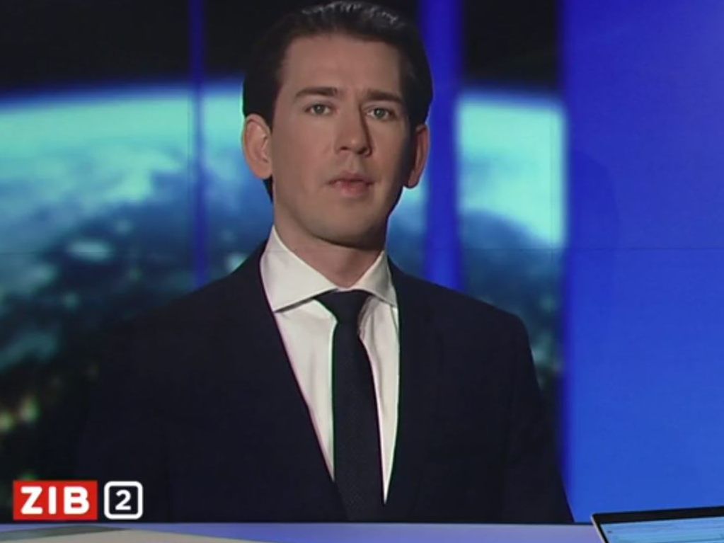 Kanzler Kurz in der "ZIB 2"