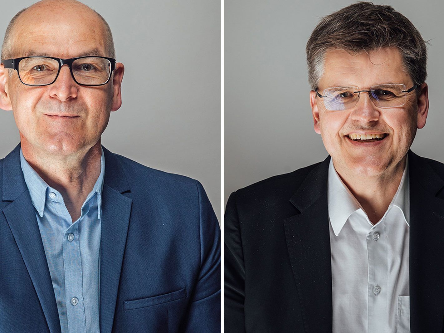 Wolfgang Fitz, Innungsmeister des Lebensmittelgewerbes und Bernhard Feigl, Spartenobmann Gewerbe und Handwerk.