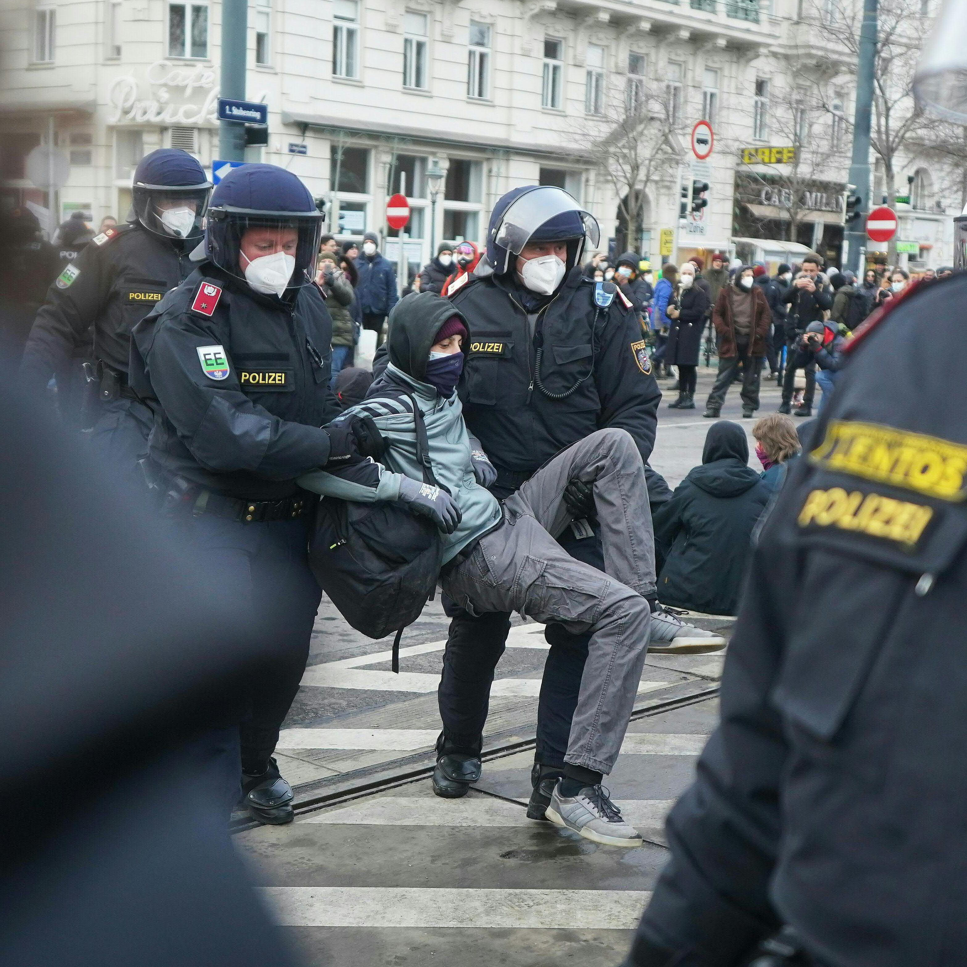 Die Demonstration am 16. Jänner in Wien war von Ausschreitungen überschattet.