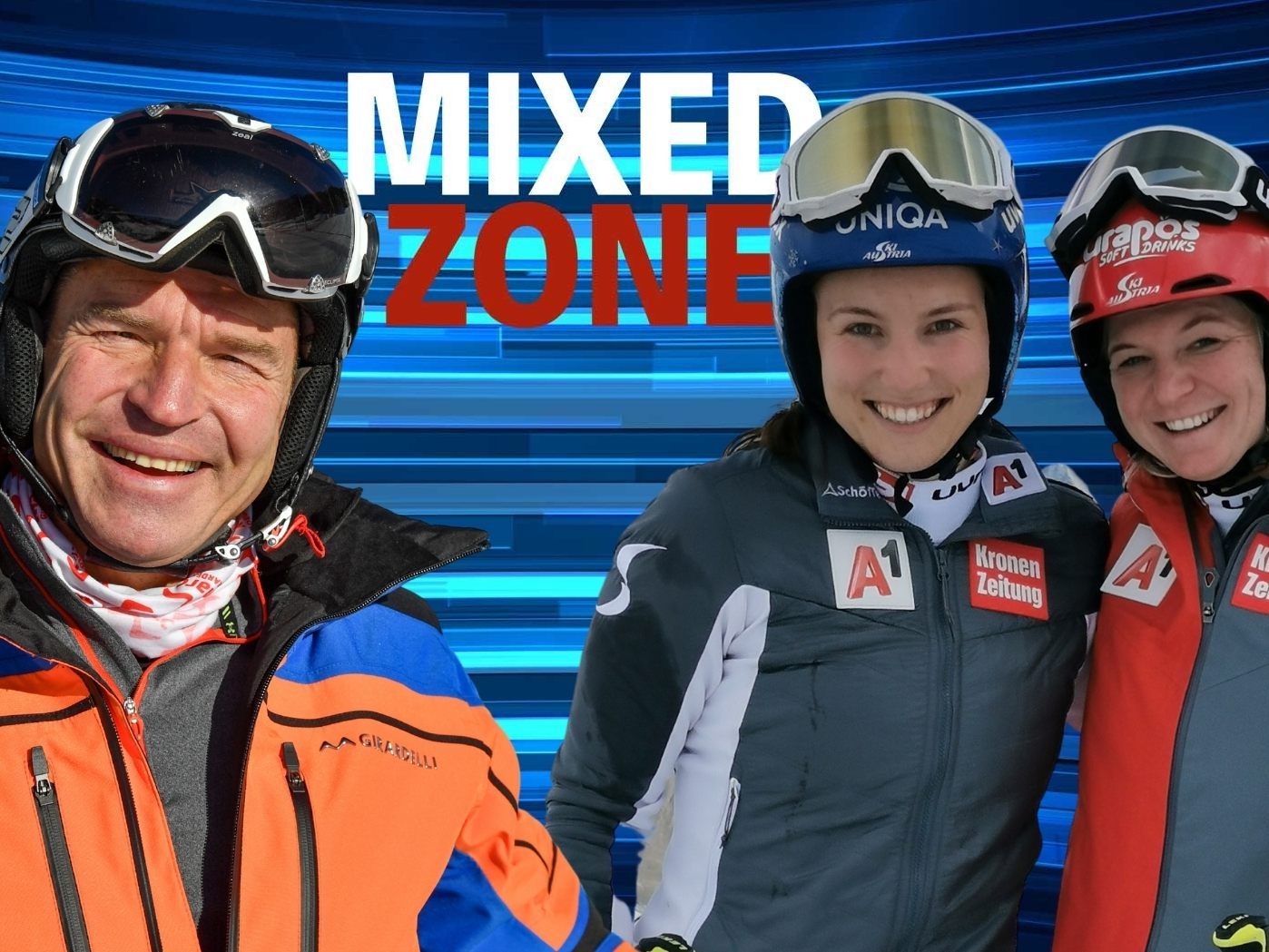 Marc Girardelli, Christine Scheyrer und Ariane Rädler zu Gast in der "MIXED ZONE".