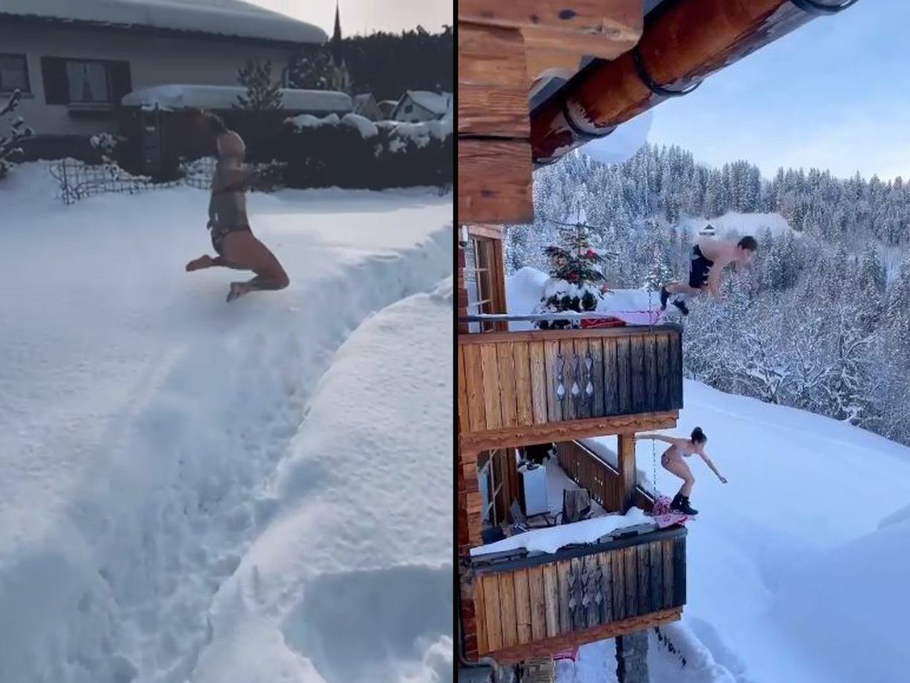 Die #snowchallenge begeistert derzeit zahlreiche Menschen auf Social Media.