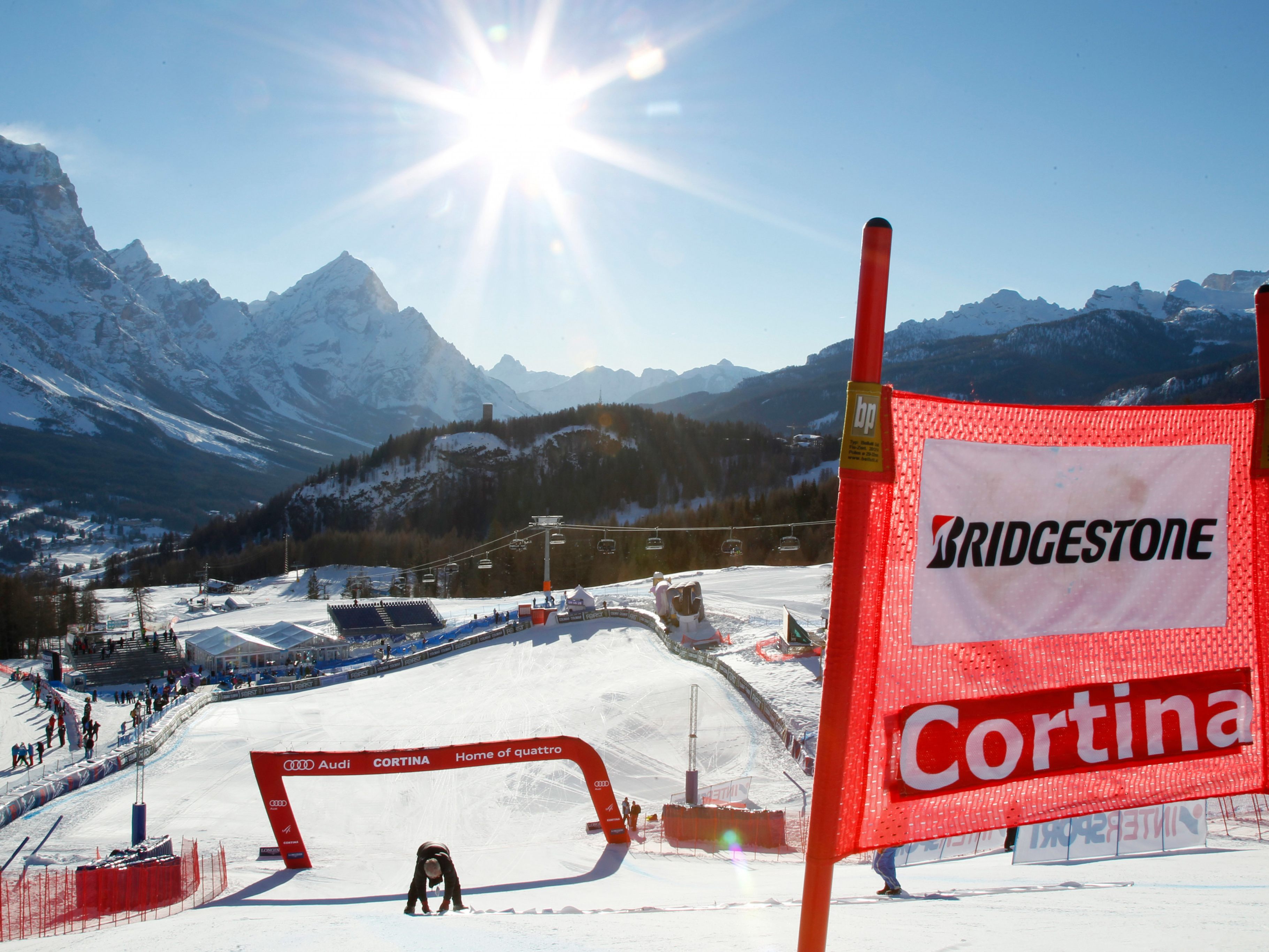 Das erste WM-Rennen in Cortina d'Ampezzo musste abgesagt werden.