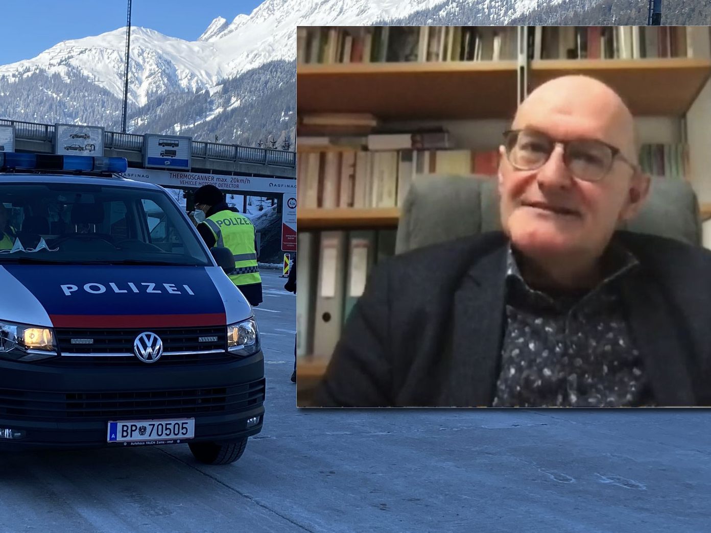 Univ. Prof. Dr. Peter Bußjäger bei "Vorarlberg Live" über die seit Freitag gültigen Verkehrsbeschränkungen in Tirol.