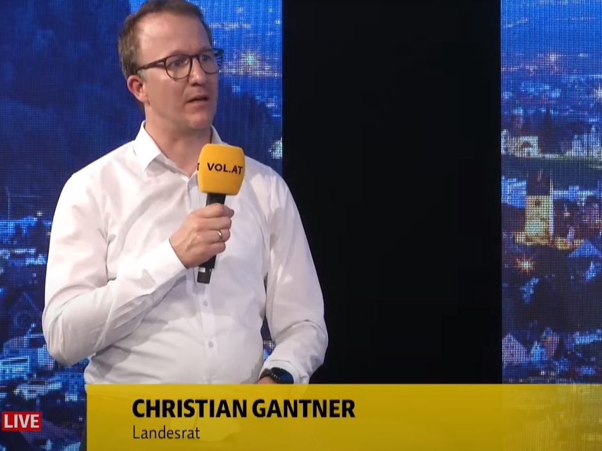 Christian Gantner zu den Ausreisekontrollen aus dem Leiblachtal im Studio von "Vorarlberg LIVE".
