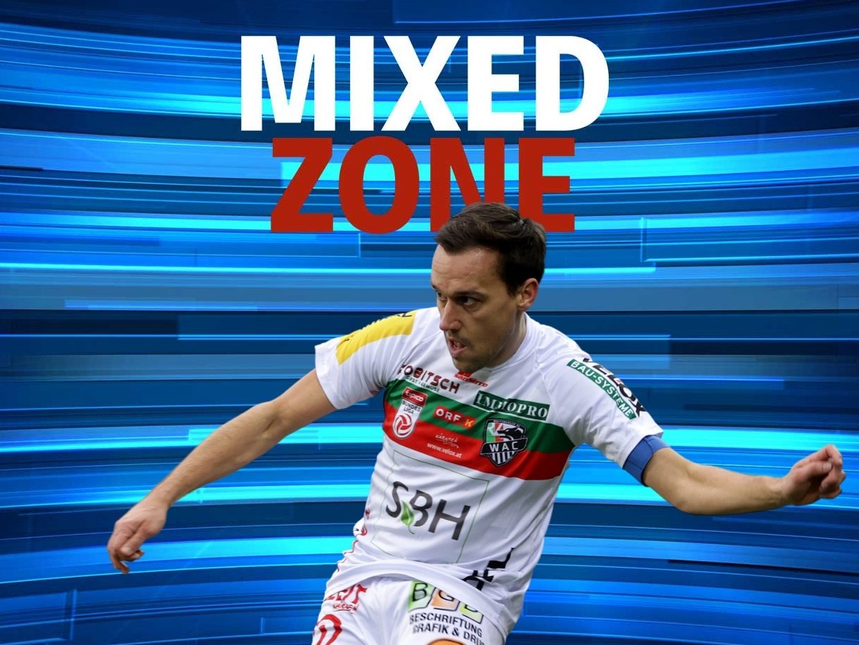WAC-Kapitän Michael Liendl zu Gast in der MIXED ZONE.