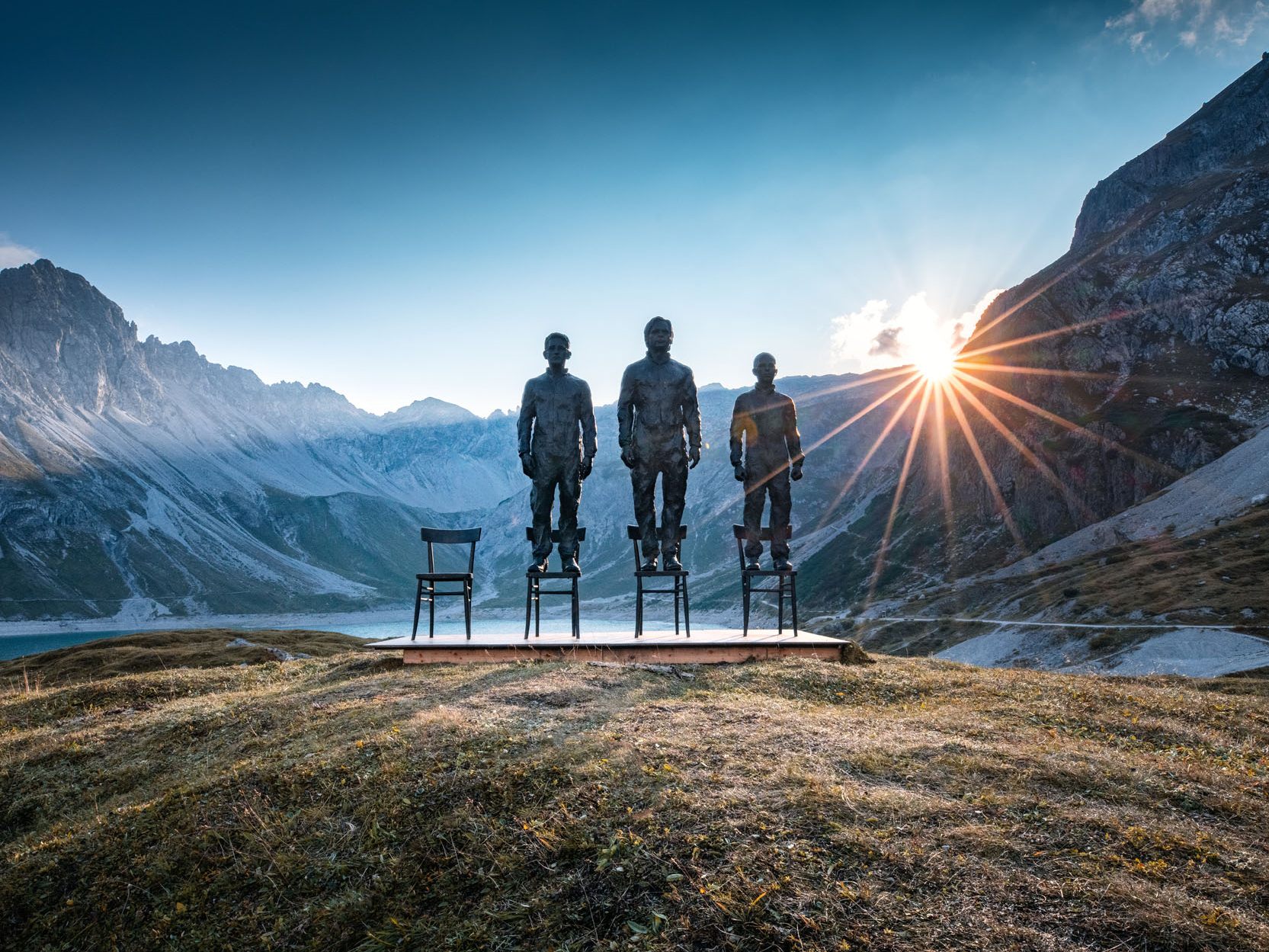 Anything To Say: Die imposante Installation für Meinungsfreiheit am Lünersee.
