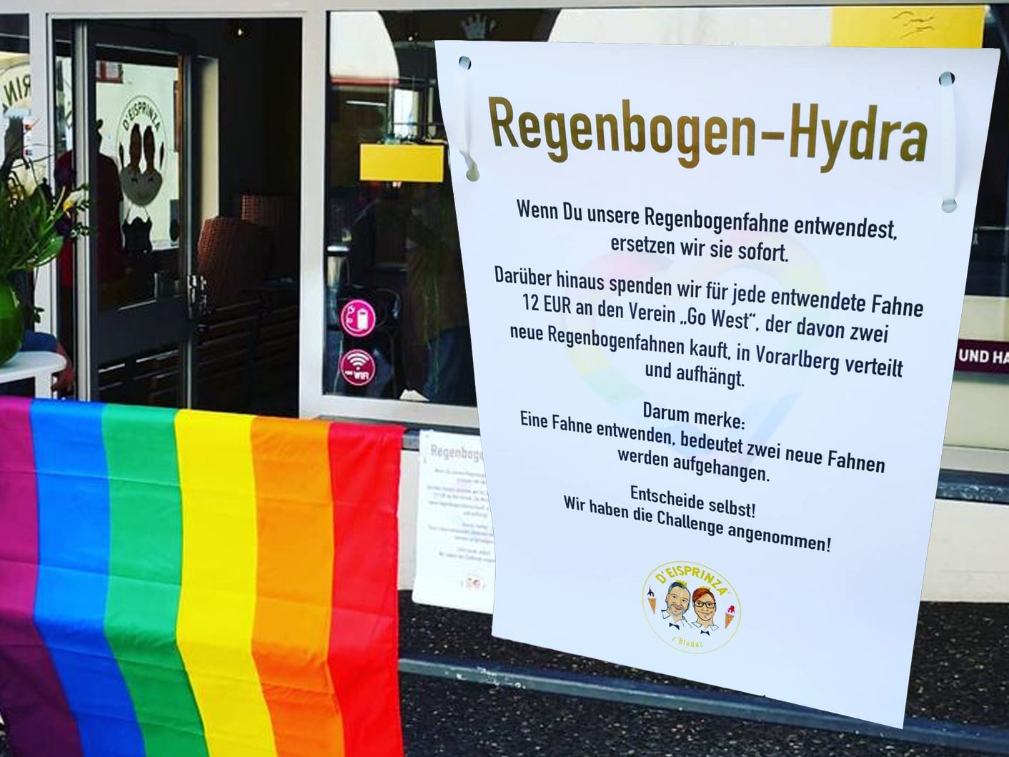 "D' Eisprinza z' Bludaz" rufen zur Hydra-Challenge auf.