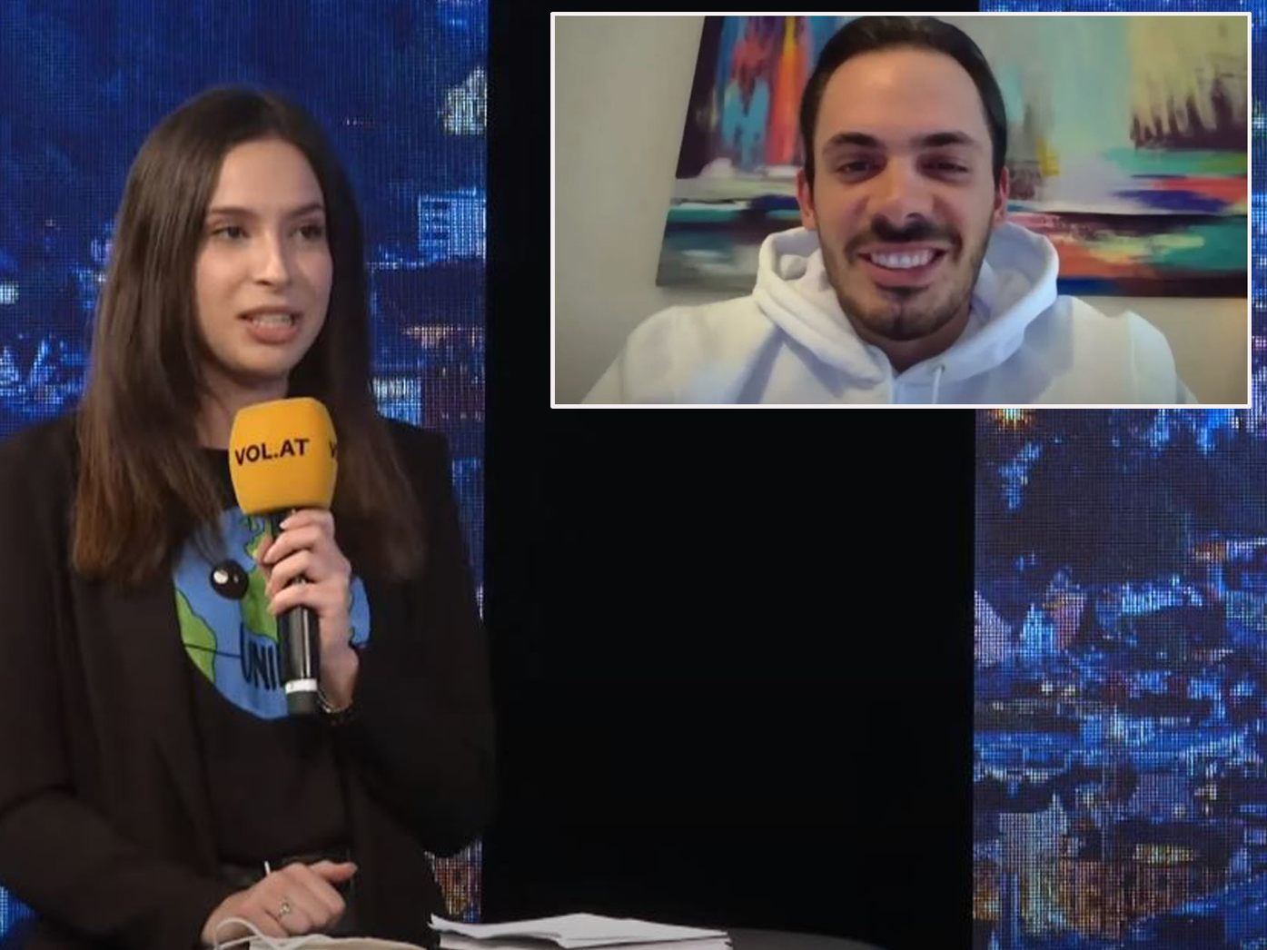 Anja Stojanovic und Manes Gründler bei "Vorarlberg LIVE".