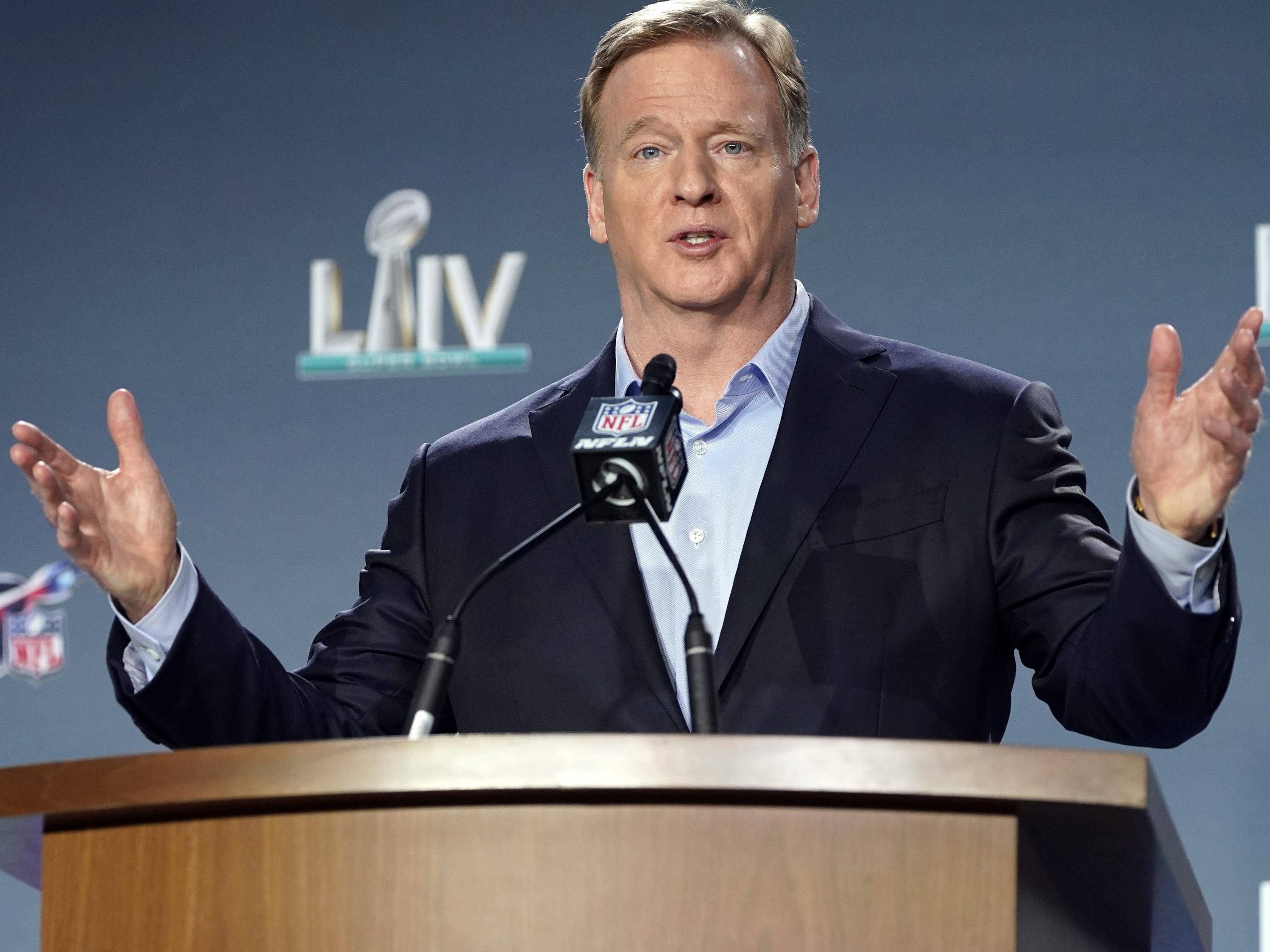 Commissioner Goodell stellt die Änderungen der NFL für die kommende Saison vor.