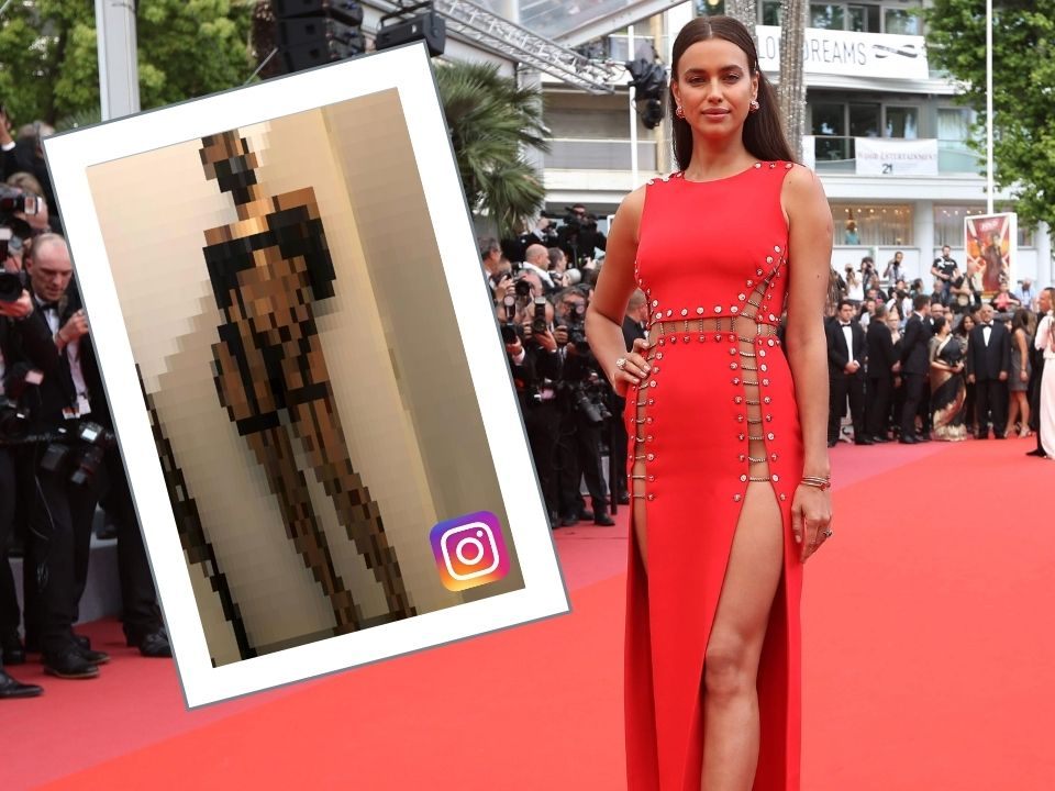 "Lady in Red": Top-Model Irina Shayk.