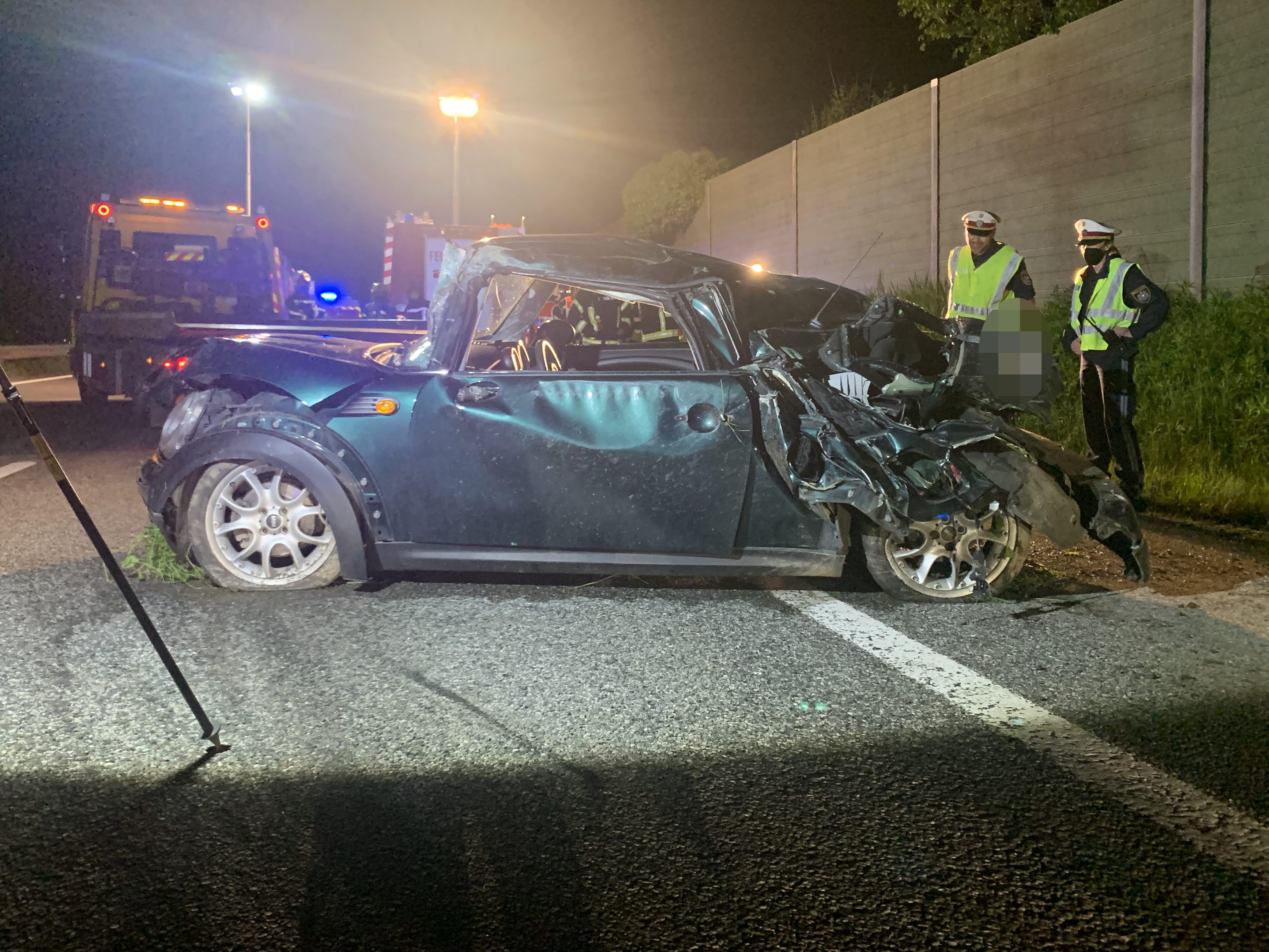 Am späten Donnerstagabend kam es auf der A14 zu einem Crash.