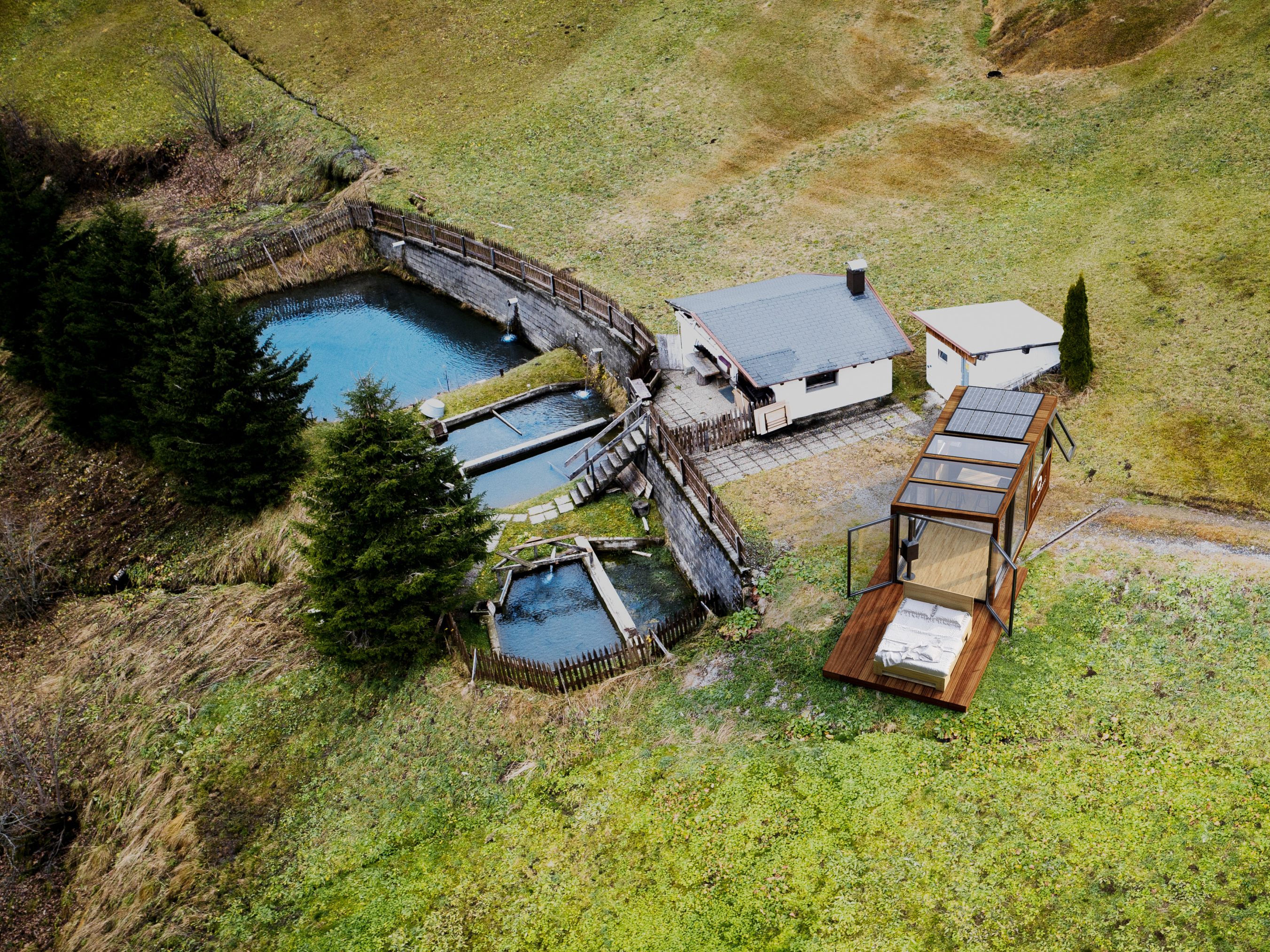 Die DreamAlive Sleep Lodge von oben.