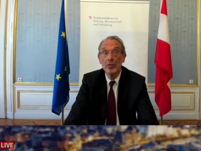 Bildungsminister Faßmann war am Donnerstag zu Gast bei "Vorarlberg LIVE".