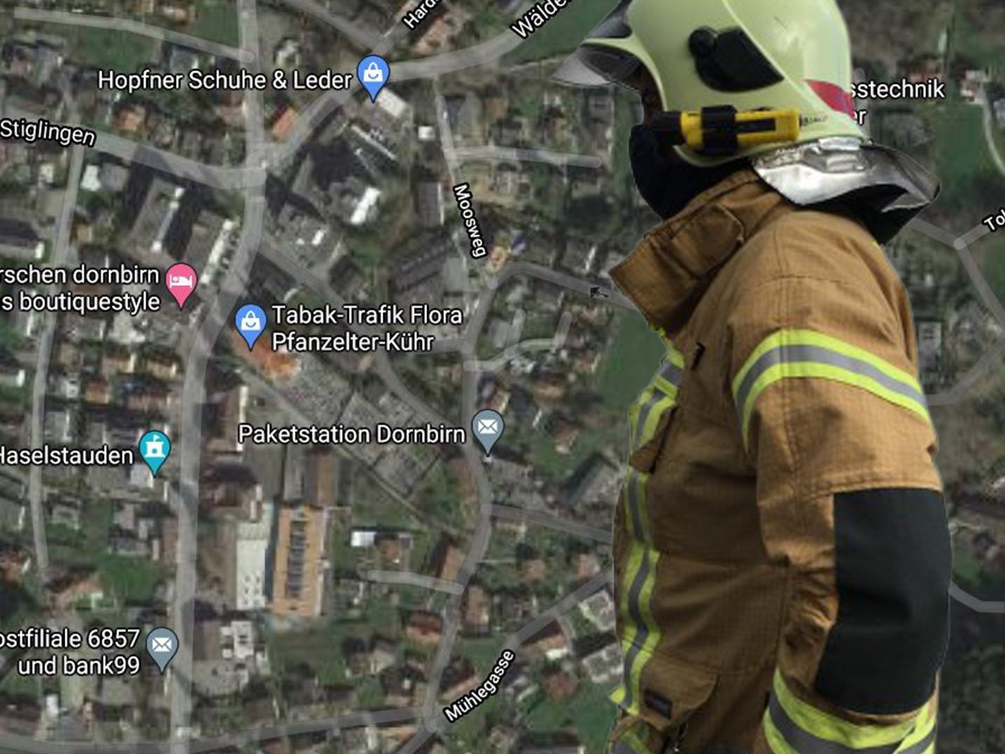 Elf Fahrzeuge der Freiwilligen Feuerwehr waren im Einsatz.