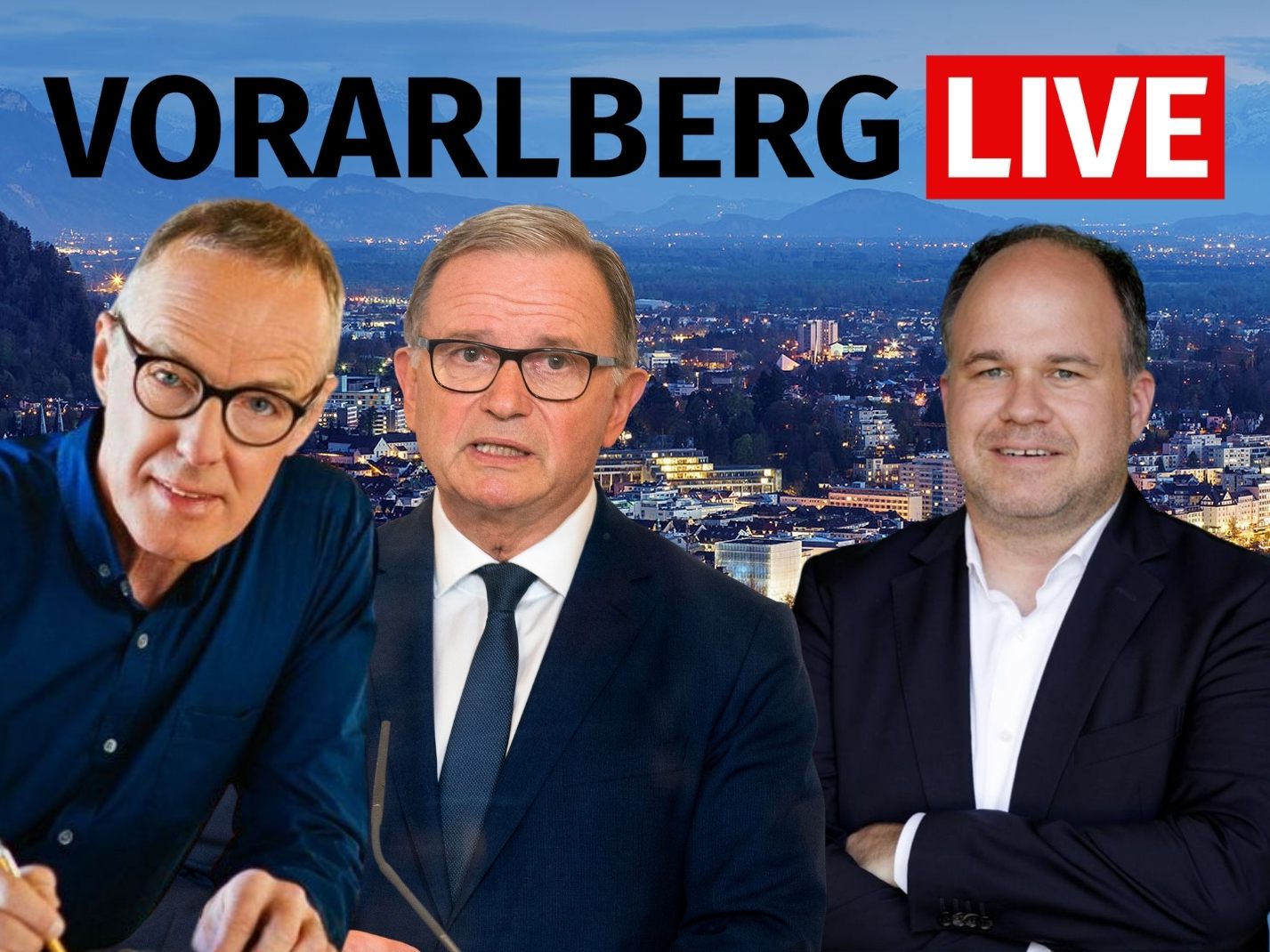 Karlheinz Kopf und Hermann Kaufmann zu Gast bei "Vorarlberg LIVE":