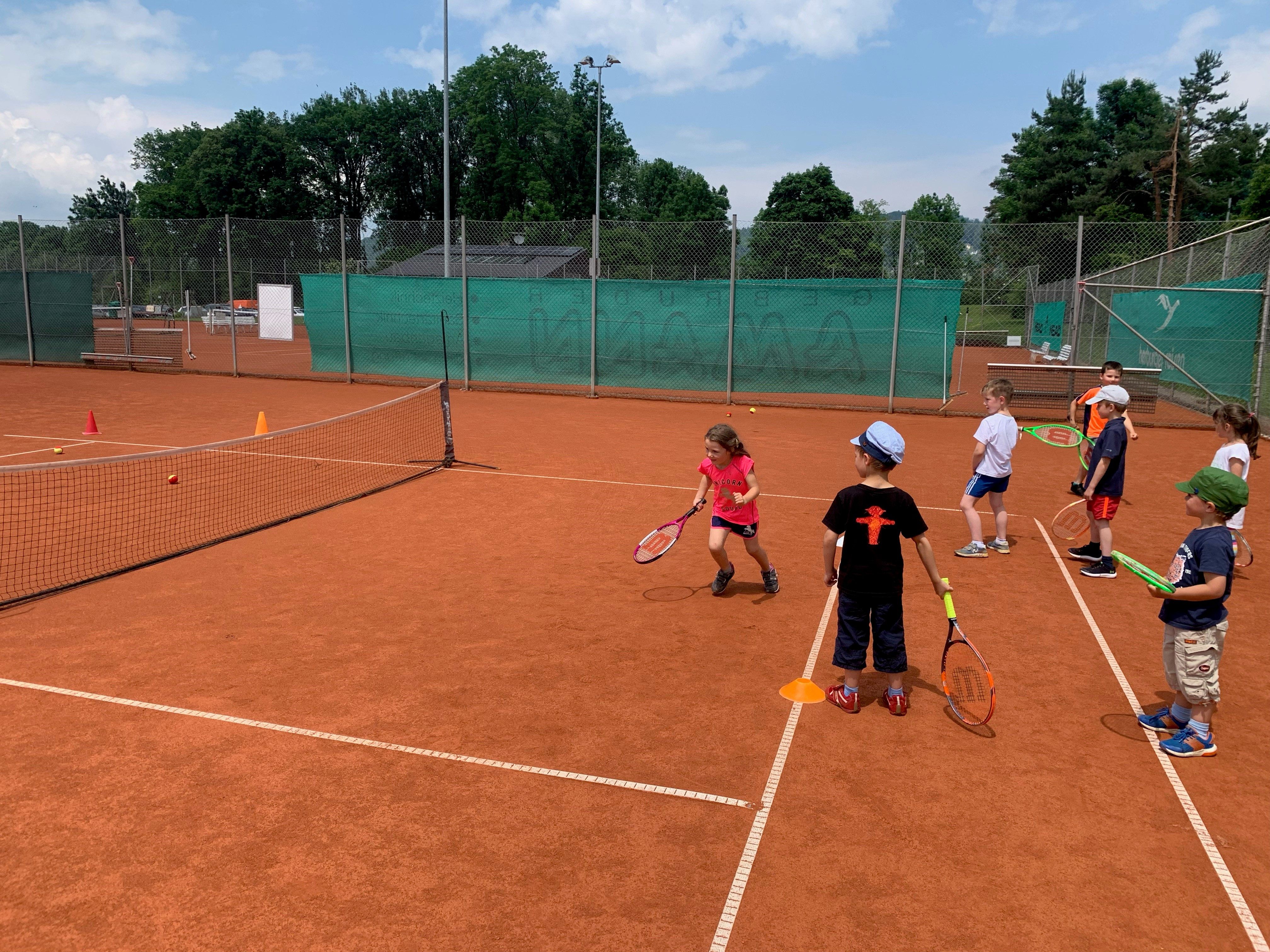 Das Bambini Schnuppertennis war ein großer Erfolg.