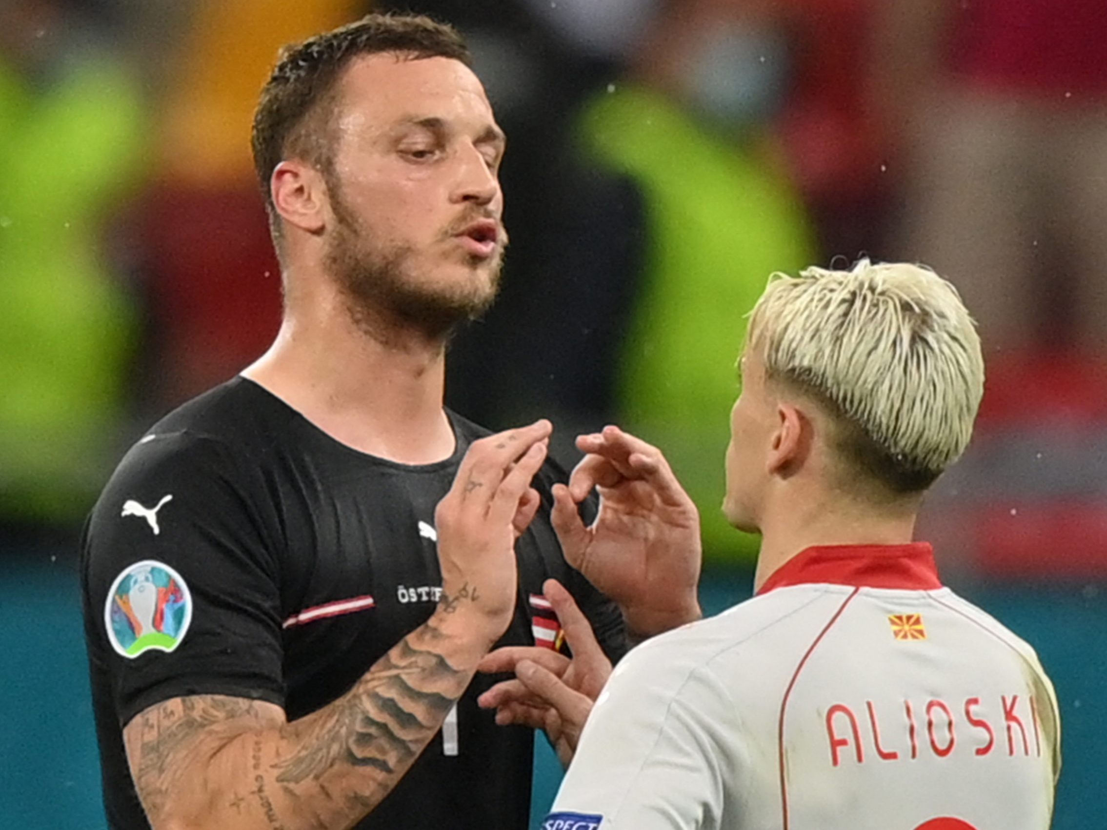 Arnautovic erklärte sich in Seefeld beim Medientermin.