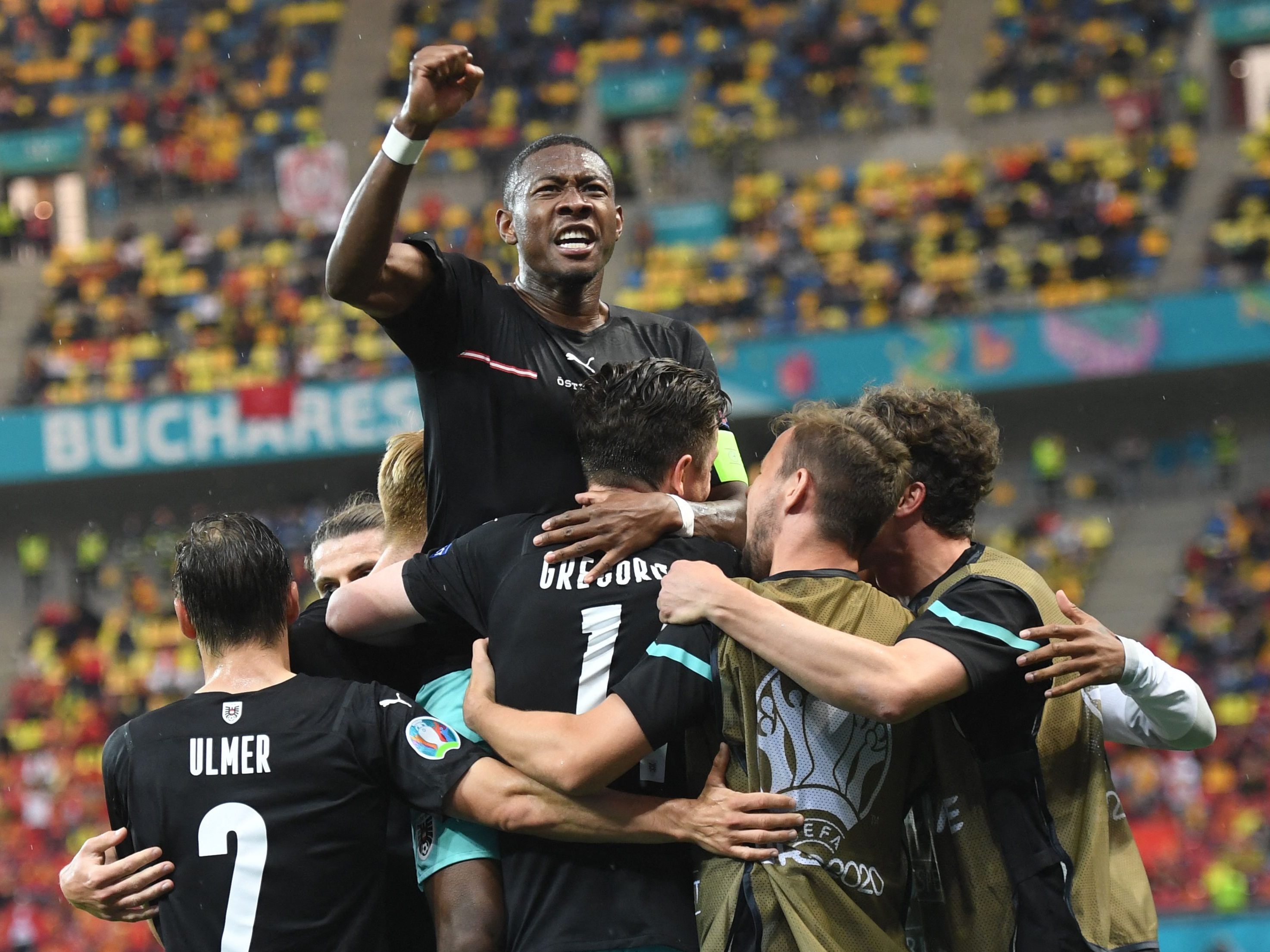 Alaba und Co. jubelten über einen wichtigen Sieg zum EM-Auftakt.