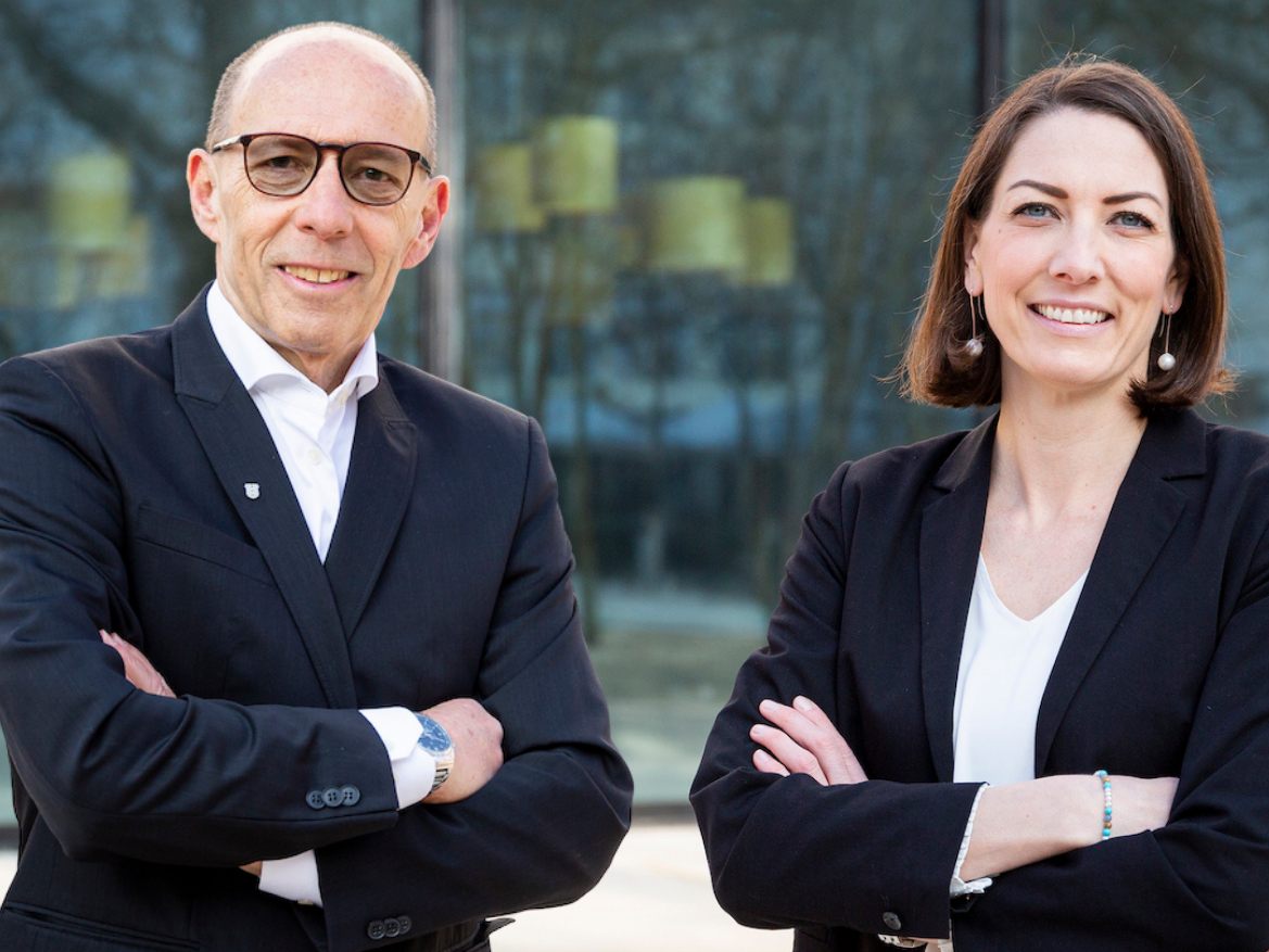 Michael Rauth und Veronika Marte der Bregenzer Volkspartei.