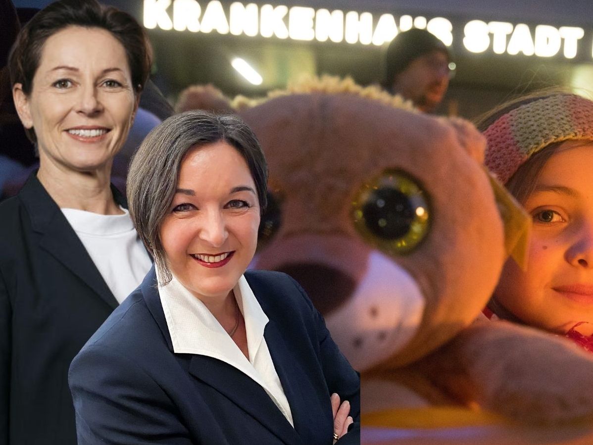 Das Thema Kinderonkologie wird weiter heftig diskutiert. Landesrätin Rüscher und Andrea-Tschofen Netzer vertreten unterschiedliche Positionen.