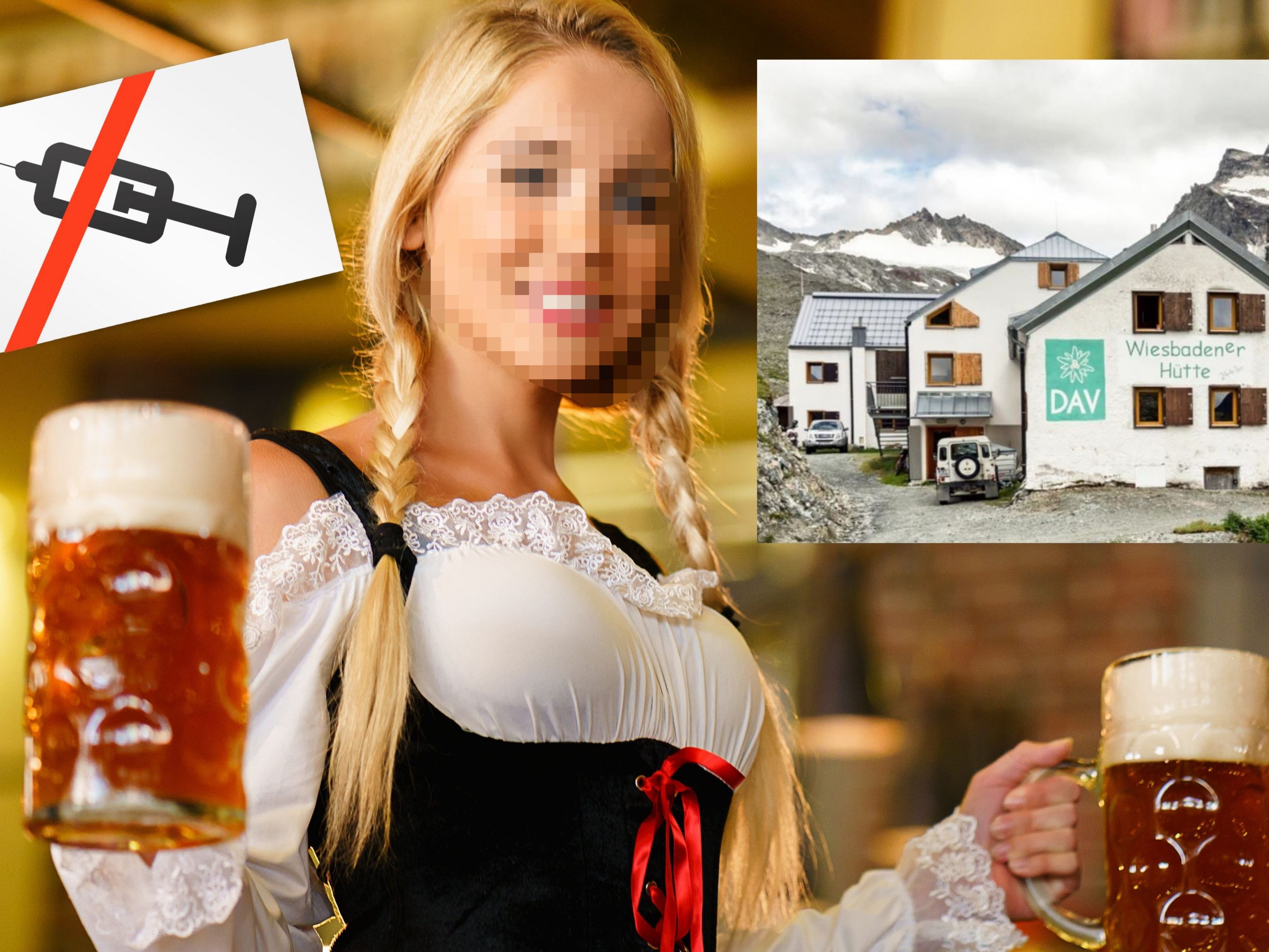Stellenangebote für Impfgegner? Ein Portal vermittelt, auch der Wirt der Wiesbadener Hütte sucht dort nach Servicepersonal.