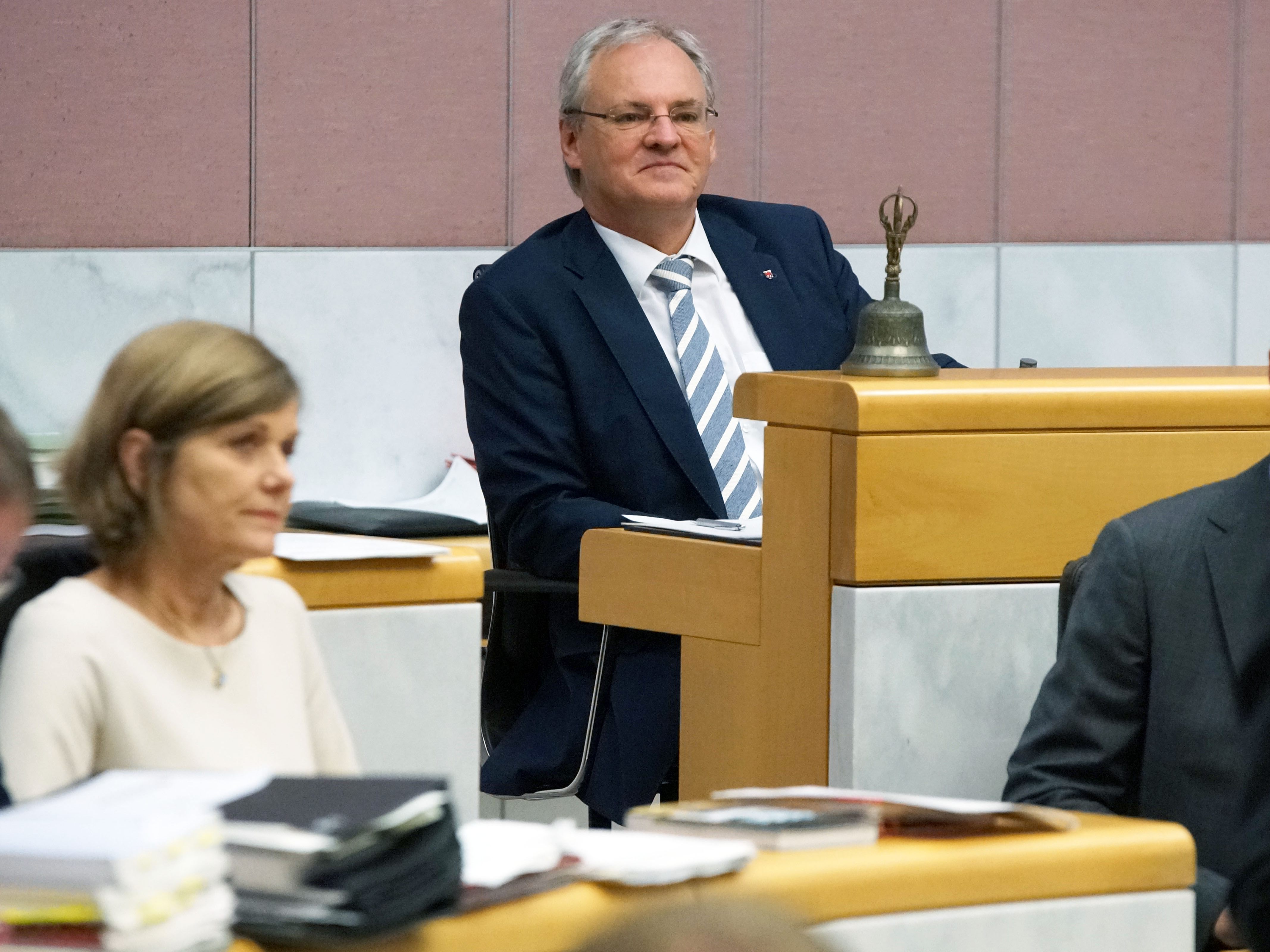 Landtagspräsident Sonderegger zog vor Sommerpause Bilanz.
