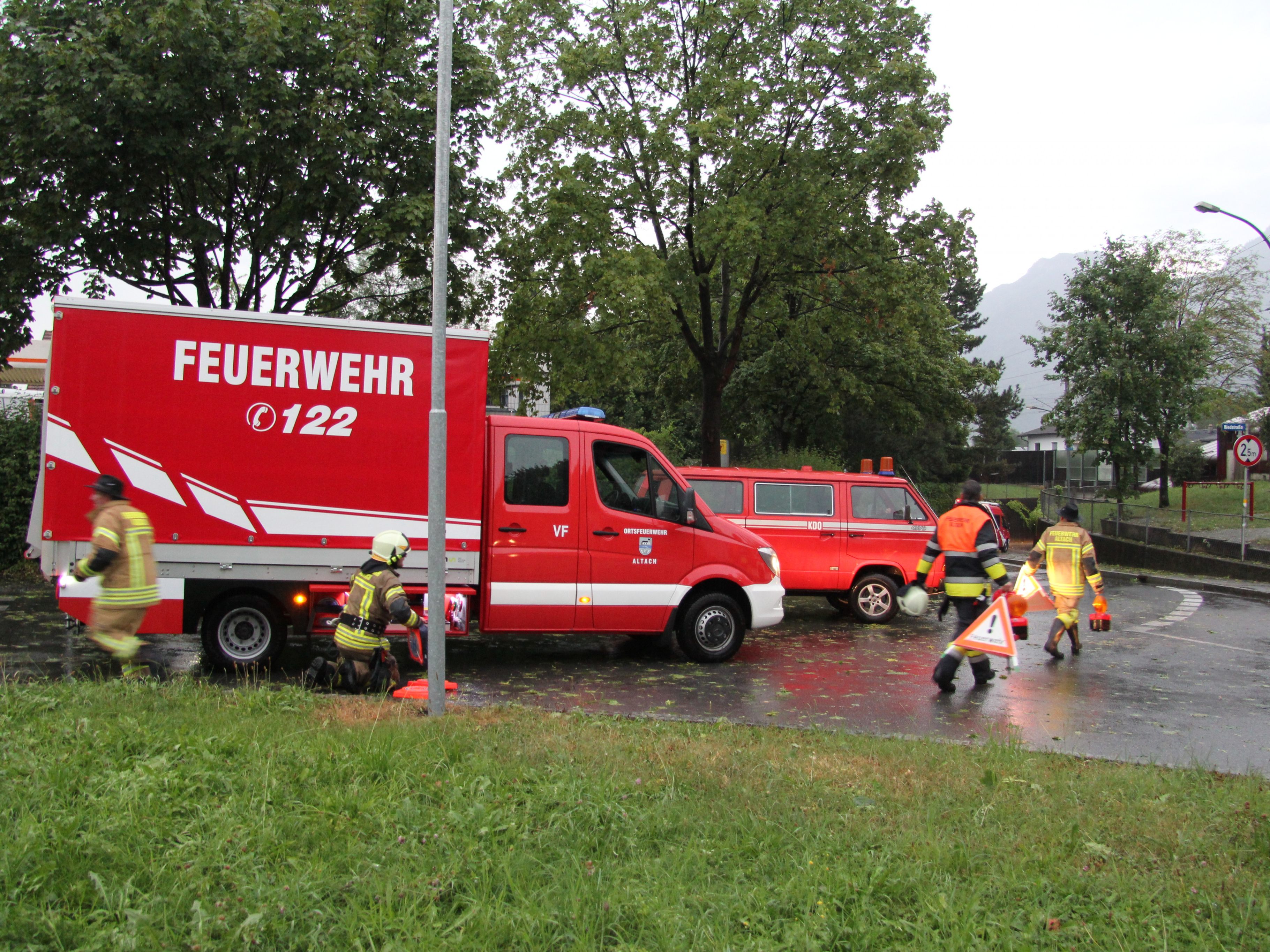Das Unwetter am Samstagabend führte zu insgesamt 27 Feuerwehreinsätzen.