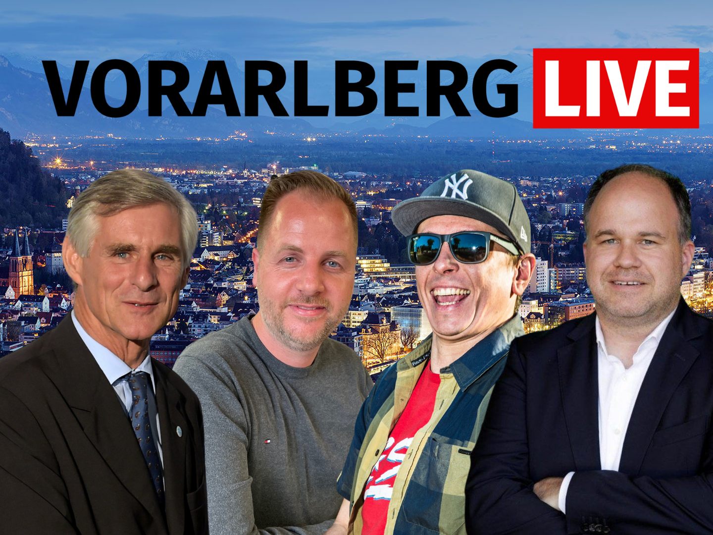 Michael Linhart, Patrik Nickel und Joachim Mangard bei "Vorarlberg LIVE".