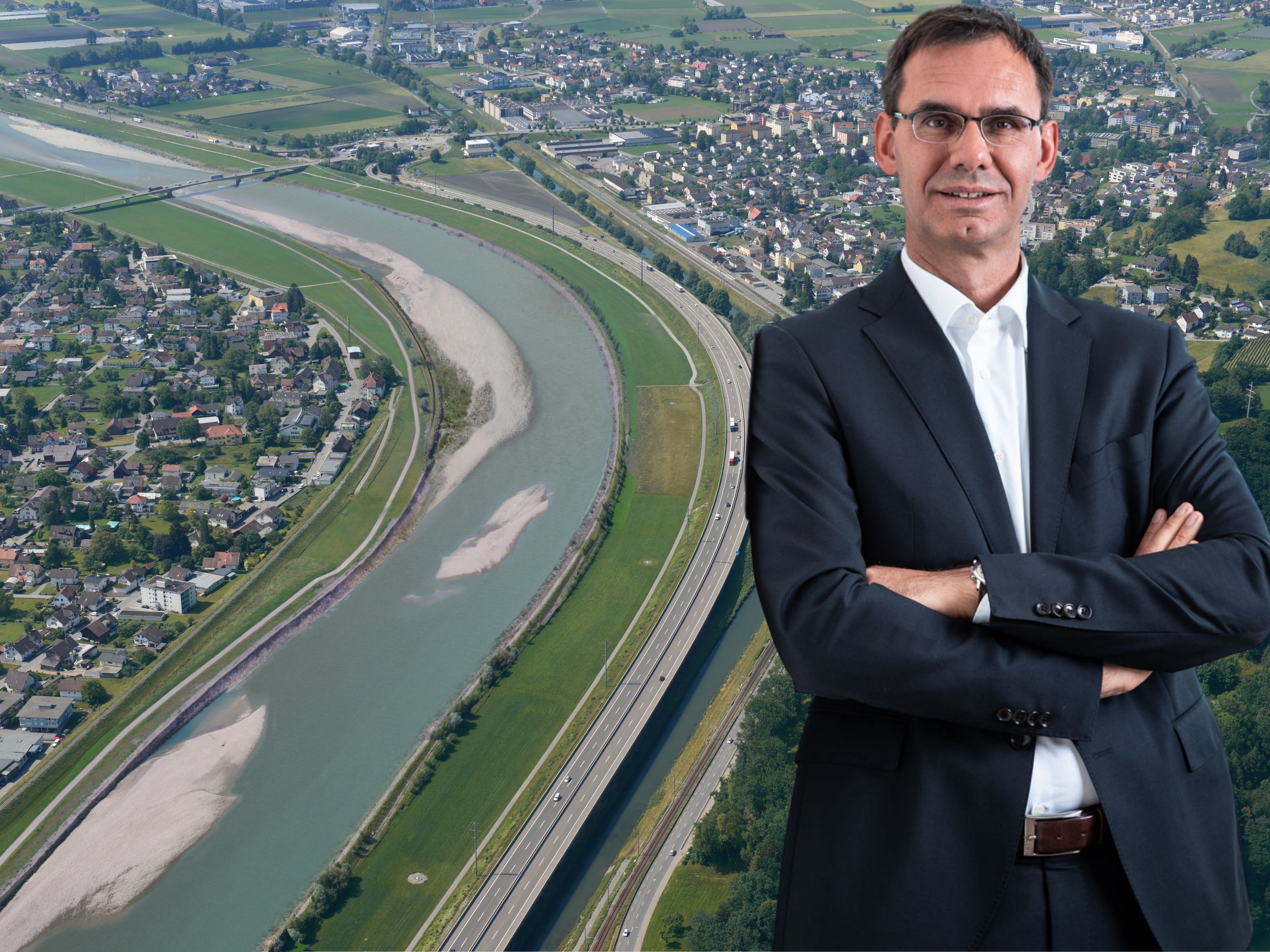 Wallner nannte das Rhein-Hochwasserschutzprojekt "Rhesi" als das mit Abstand wichtigste, das für Vorarlberg anstehe.
