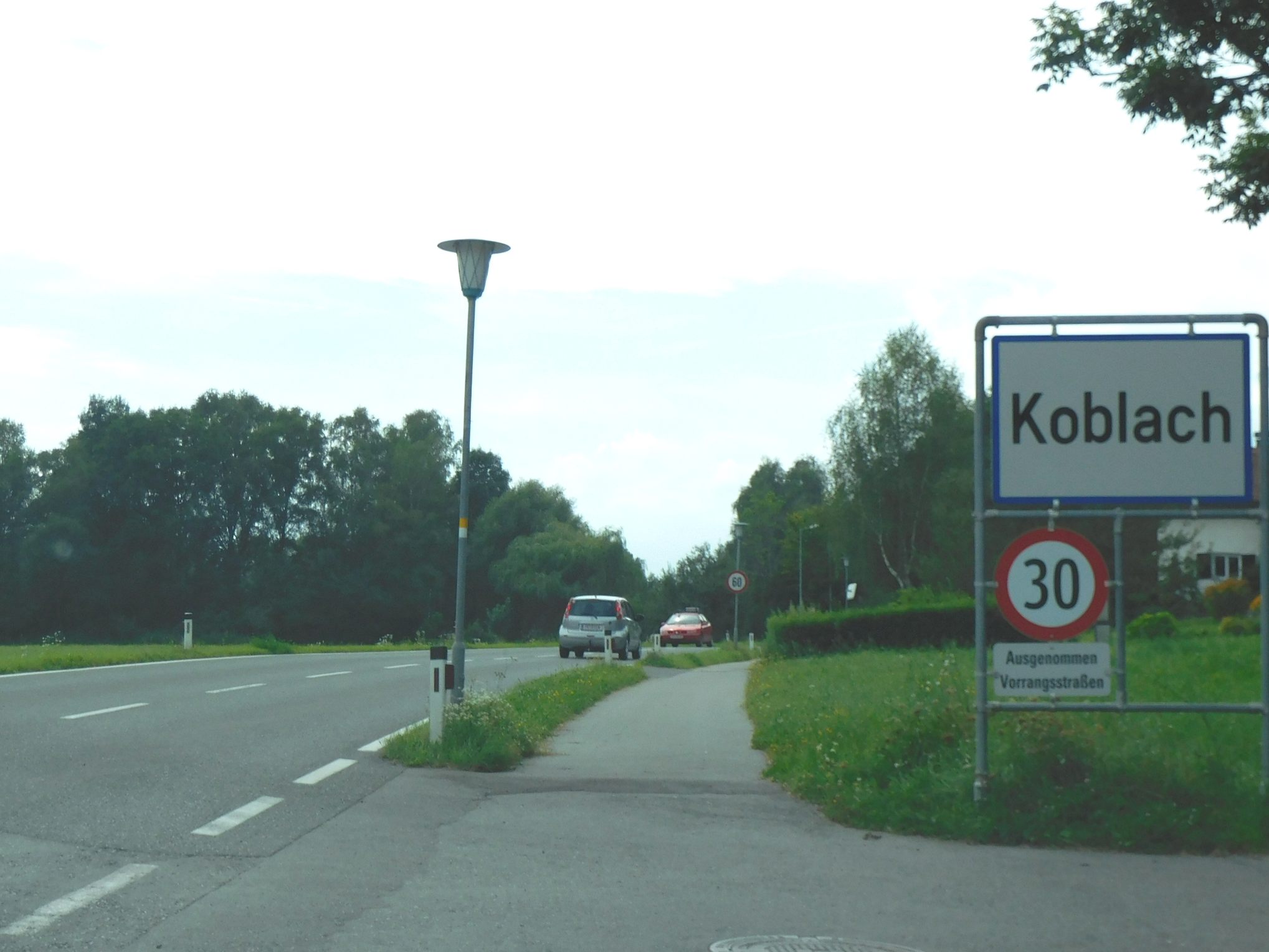Auf den Koblacher Gemeindestraßen gilt nun Tempo 30