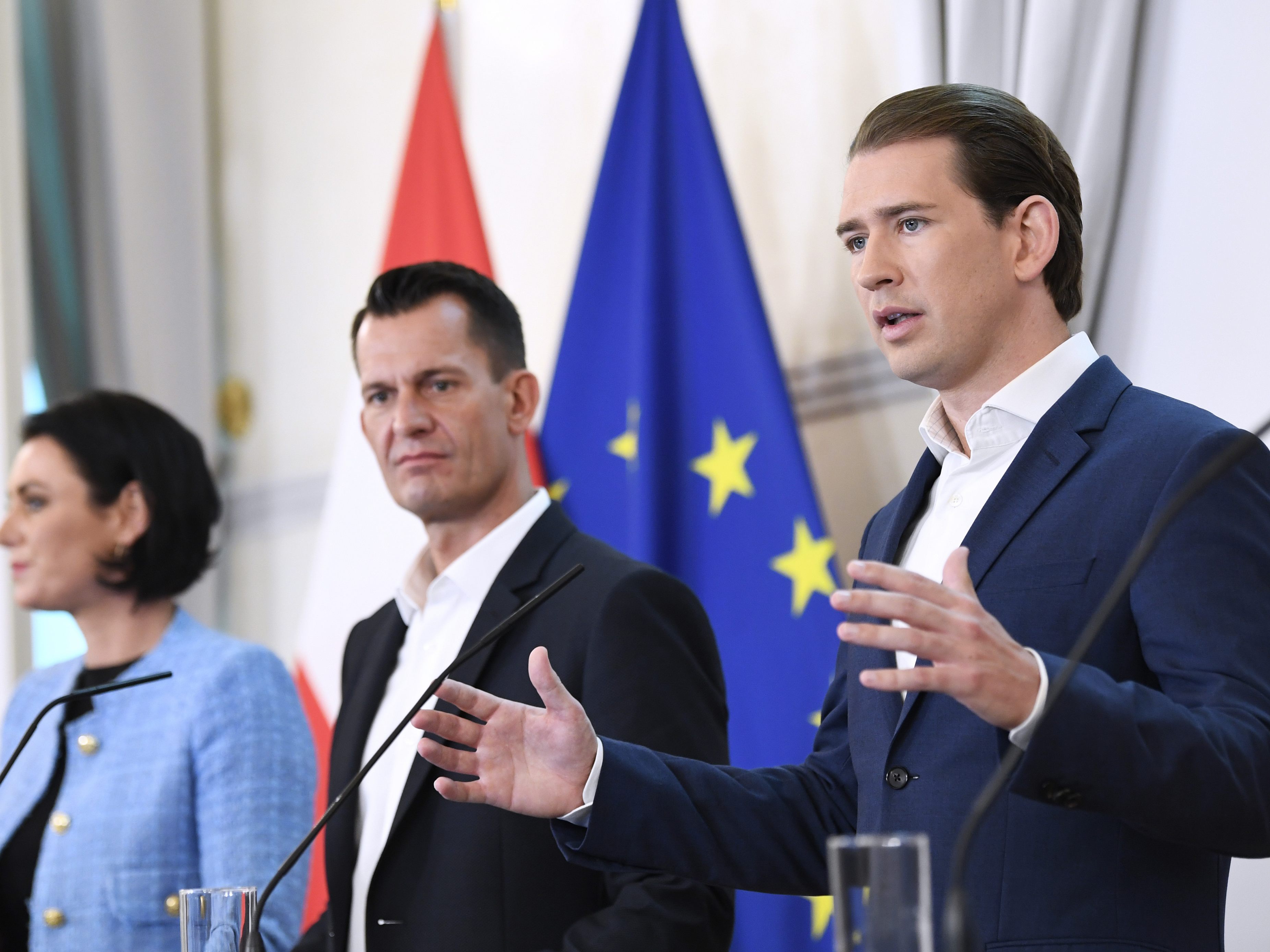 Kurz und Co. haben am Mittwoch den neuen Corona-Stufenplan präsentiert.