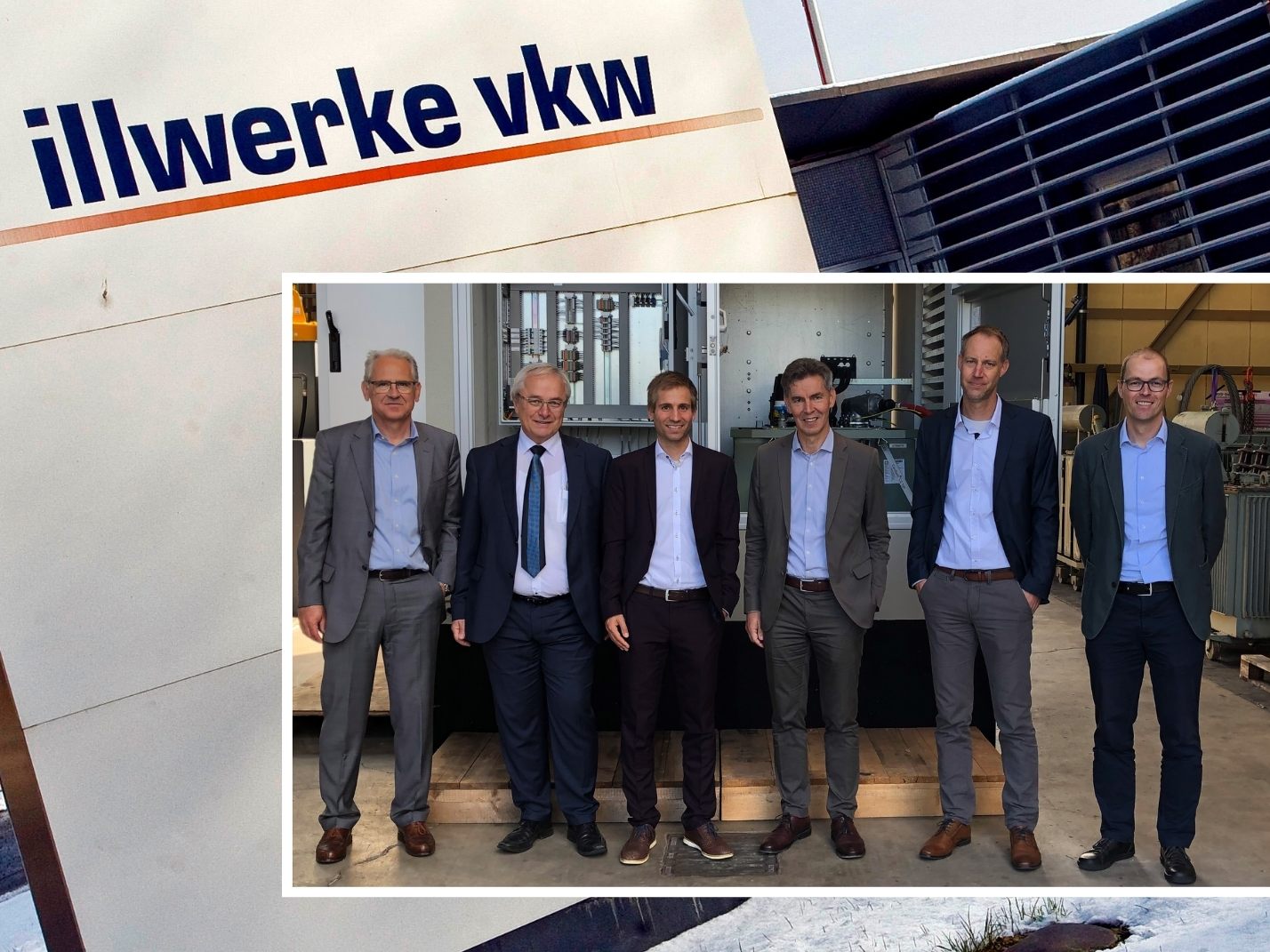Dr. Christof Germann, Finanz- und Personalvorstand, illwerke vkw / Prof. Dr.-Ing. Wolfgang Mauch, Leitender Geschäftsführer, Forschungsstelle für Energiewirtschaft, München / Prof. (FH) Dr.-Ing. Markus Preißinger, illwerke vkw Stiftungsprofessor für Energieeffizienz, Leiter FZ Energie, Interim. Studiengangsleiter Nachhaltige Energiesysteme MSc / Dipl.-Ing. Johannes Türtscher Geschäftsführer, Vorarlberger Energienetze GmbH / DI (FH) Frank Herb, Projektleiter, vorarlberg netz / DI Thomas Hilbe, Projektleiter, vorarlberg netz / Dr. Christoph Pellinger, Geschäftsführer, Forschungsstelle für Energiewirtschaft, München.