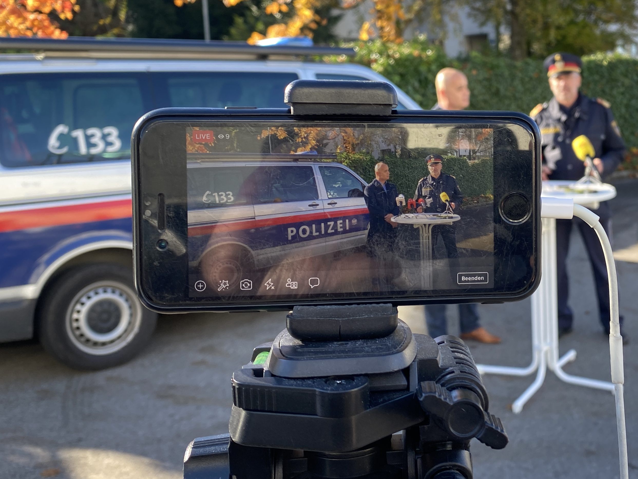 Pressekonferenz des LKA anlässlich der Beziehungstat in Bürs.