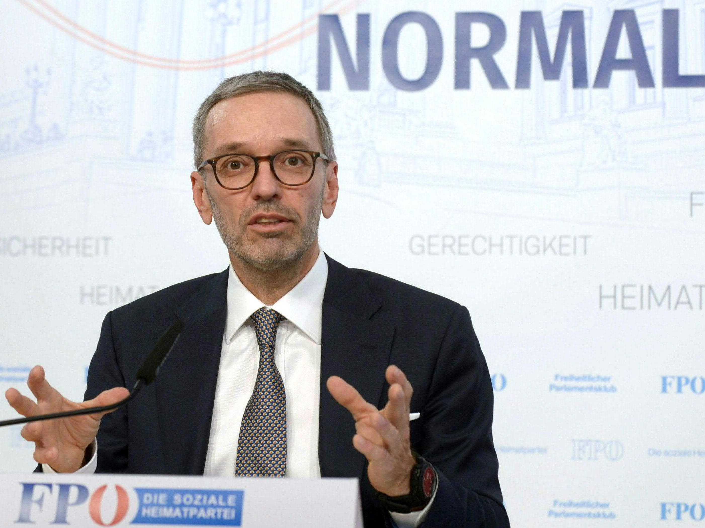 Herbert Kickl hat zum Coronaplan Stellung genommen.