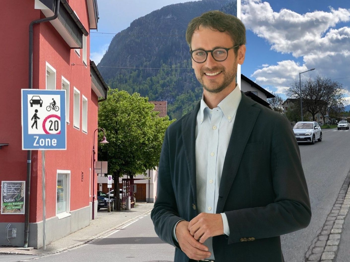 Daniel Zadra und die Grünen fordern sichere Ortszentren.