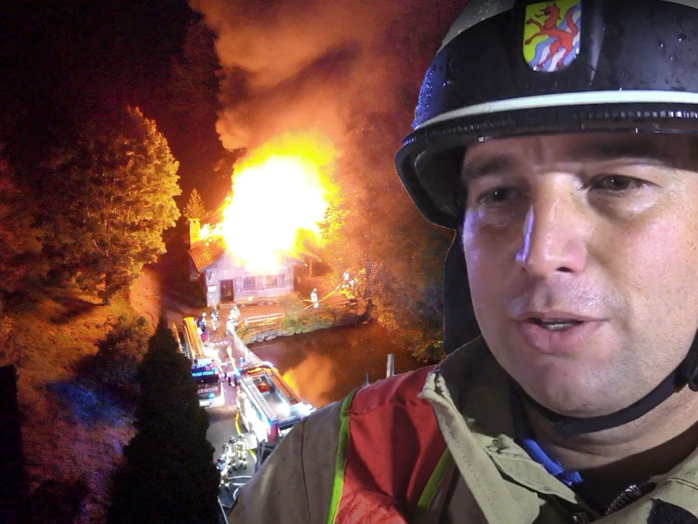 Der Einsatzleiter über den Brand.